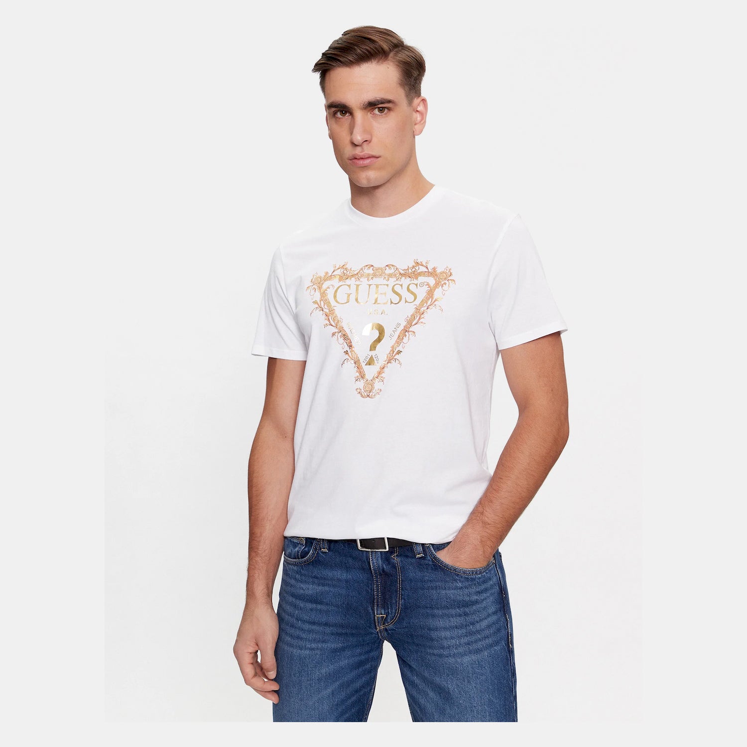 Guess T Shirt M4ri62 K9rm1 White Branco_shot4