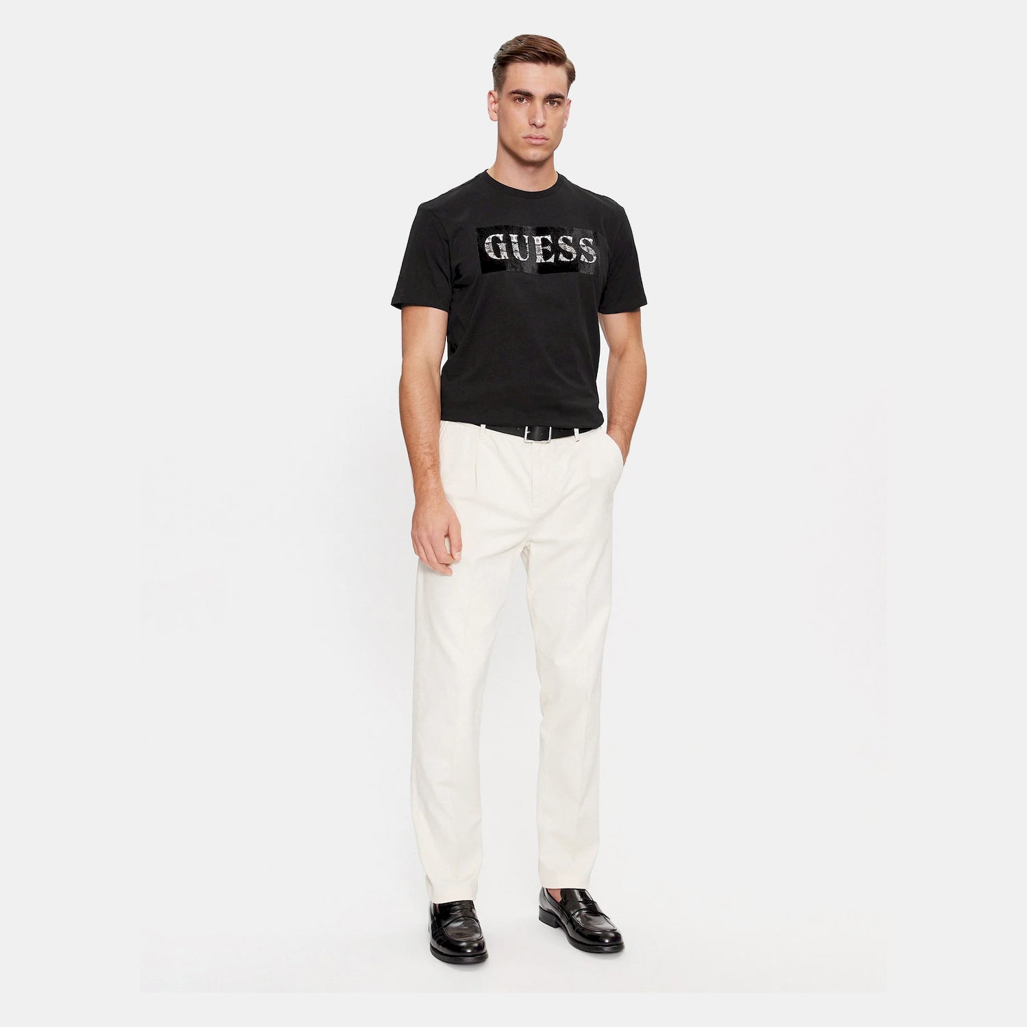 Guess T Shirt M4ri70 K9rm1 Black Preto_shot1
