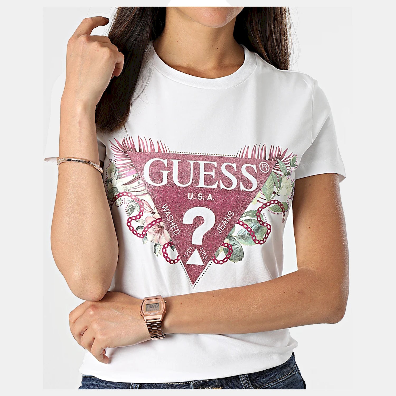 Guess T Shirt W2yi29 J1311 White Branco_shot1