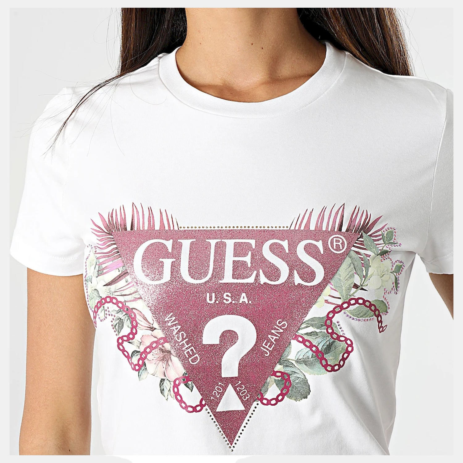 Guess T Shirt W2yi29 J1311 White Branco_shot2