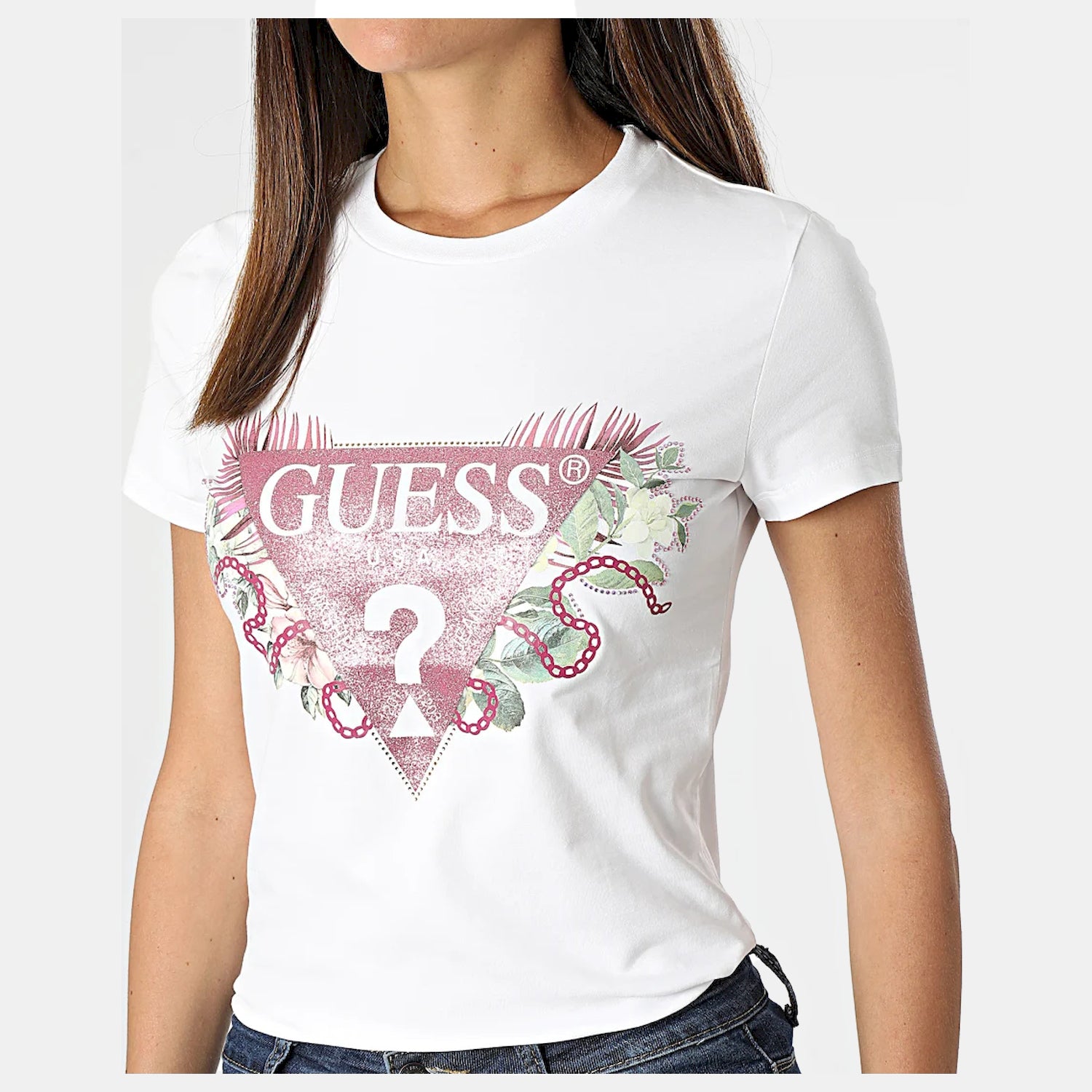 Guess T Shirt W2yi29 J1311 White Branco_shot3