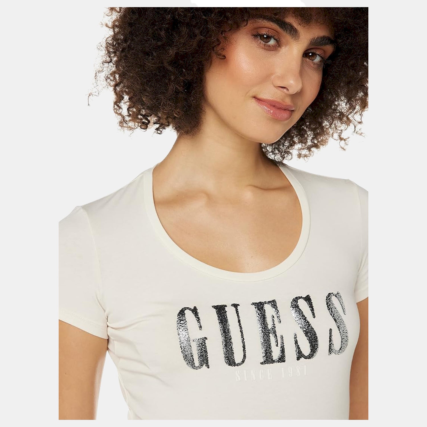 Guess T Shirt W2yi54 J1311 Cream Creme_shot1