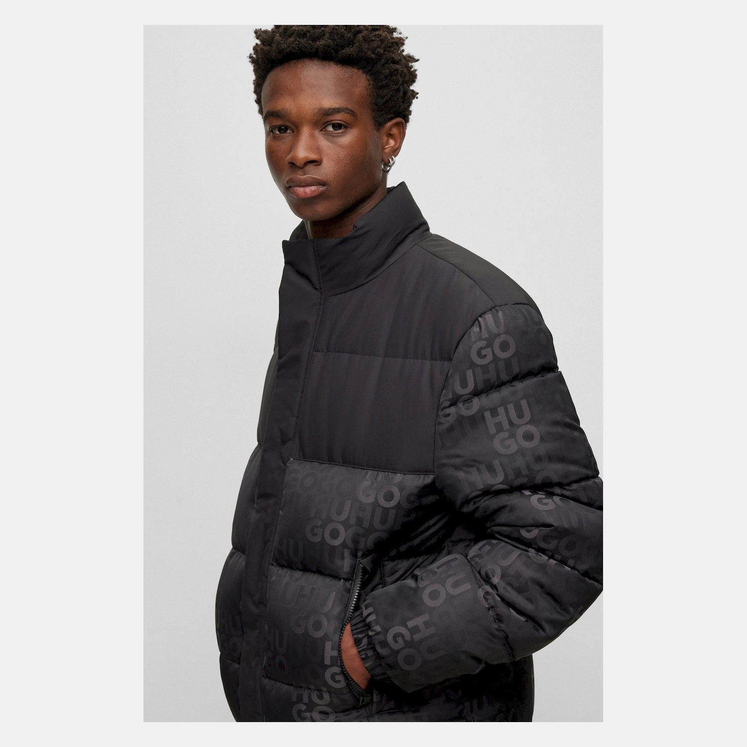 Hugo Blusao Jackets Balto2341 Black Preto_shot3