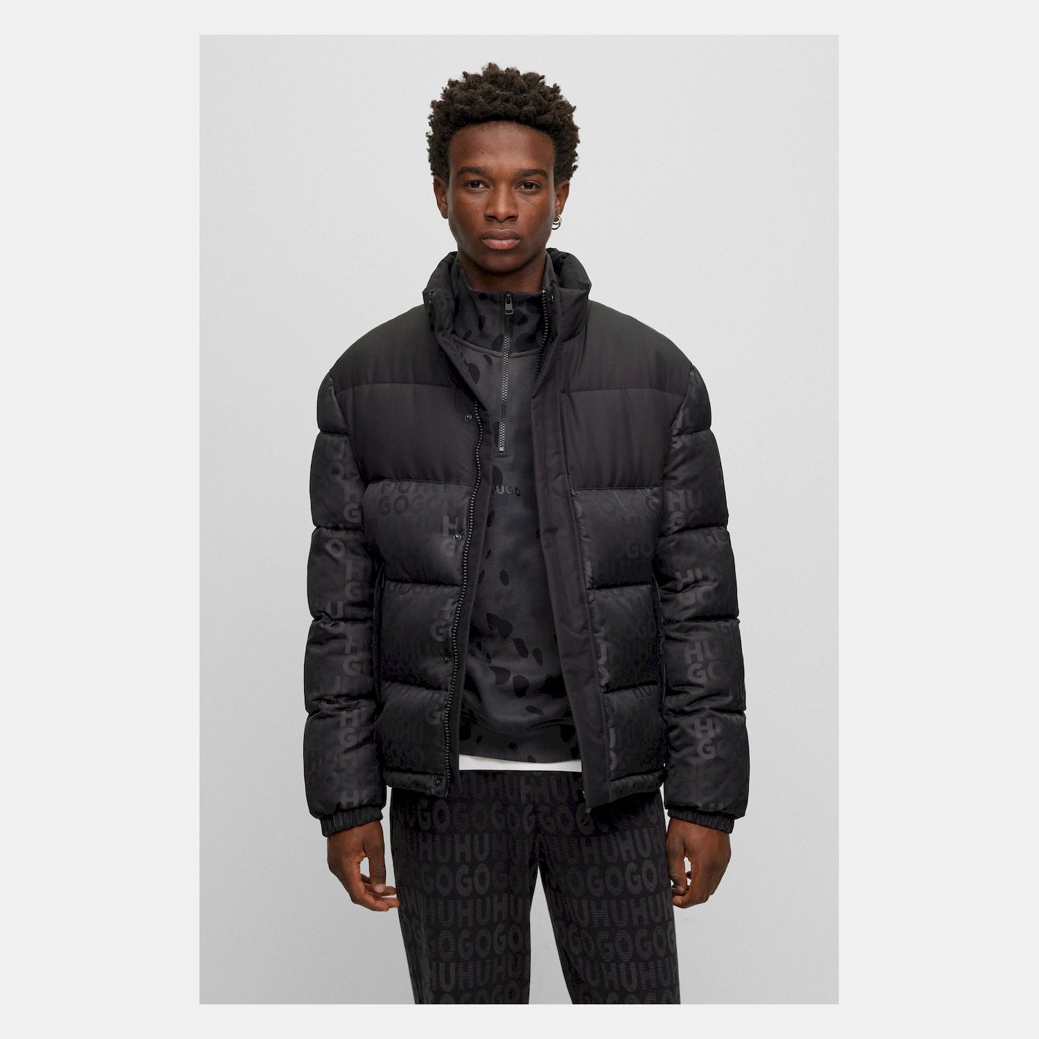 Hugo Blusao Jackets Balto2341 Black Preto_shot4