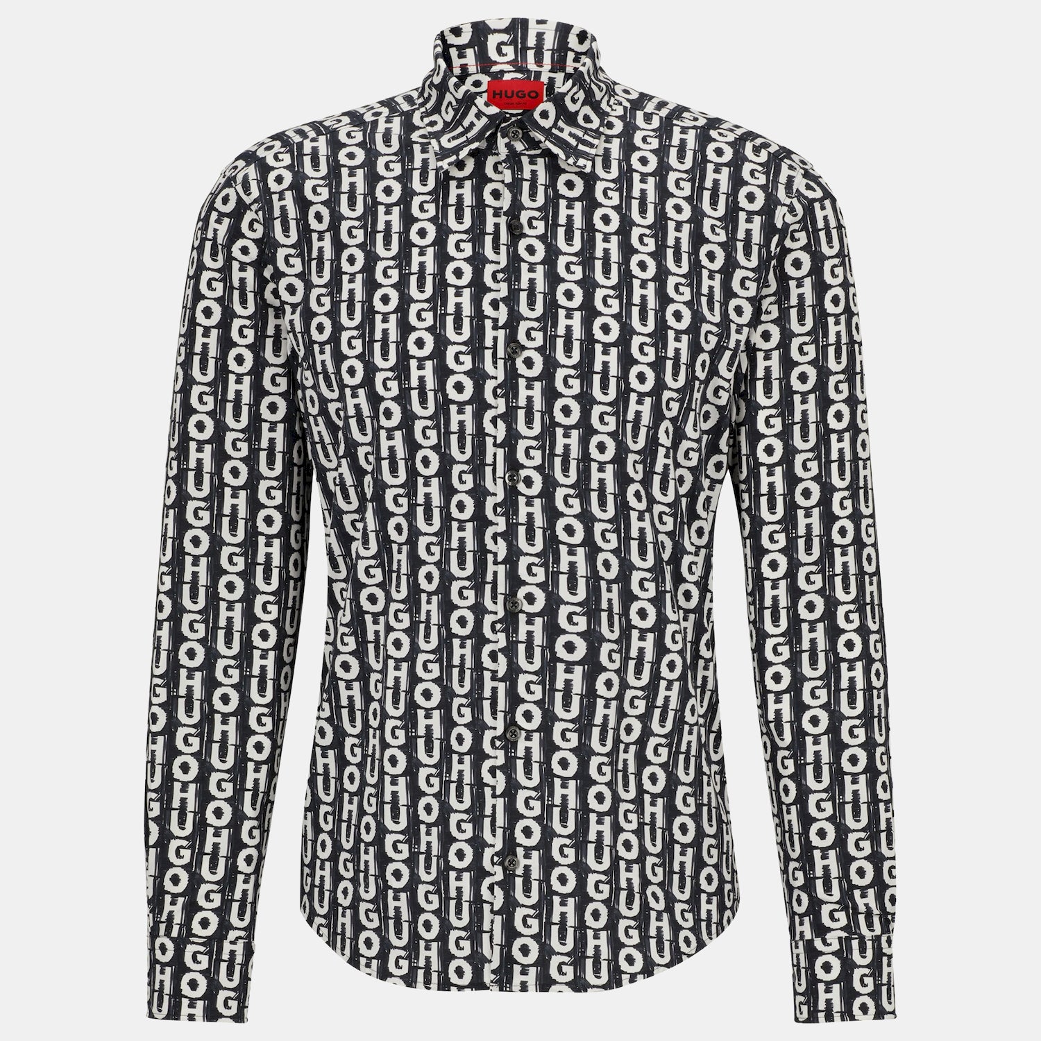 Hugo Camisa Shirt Ermo Black Preto_shot1