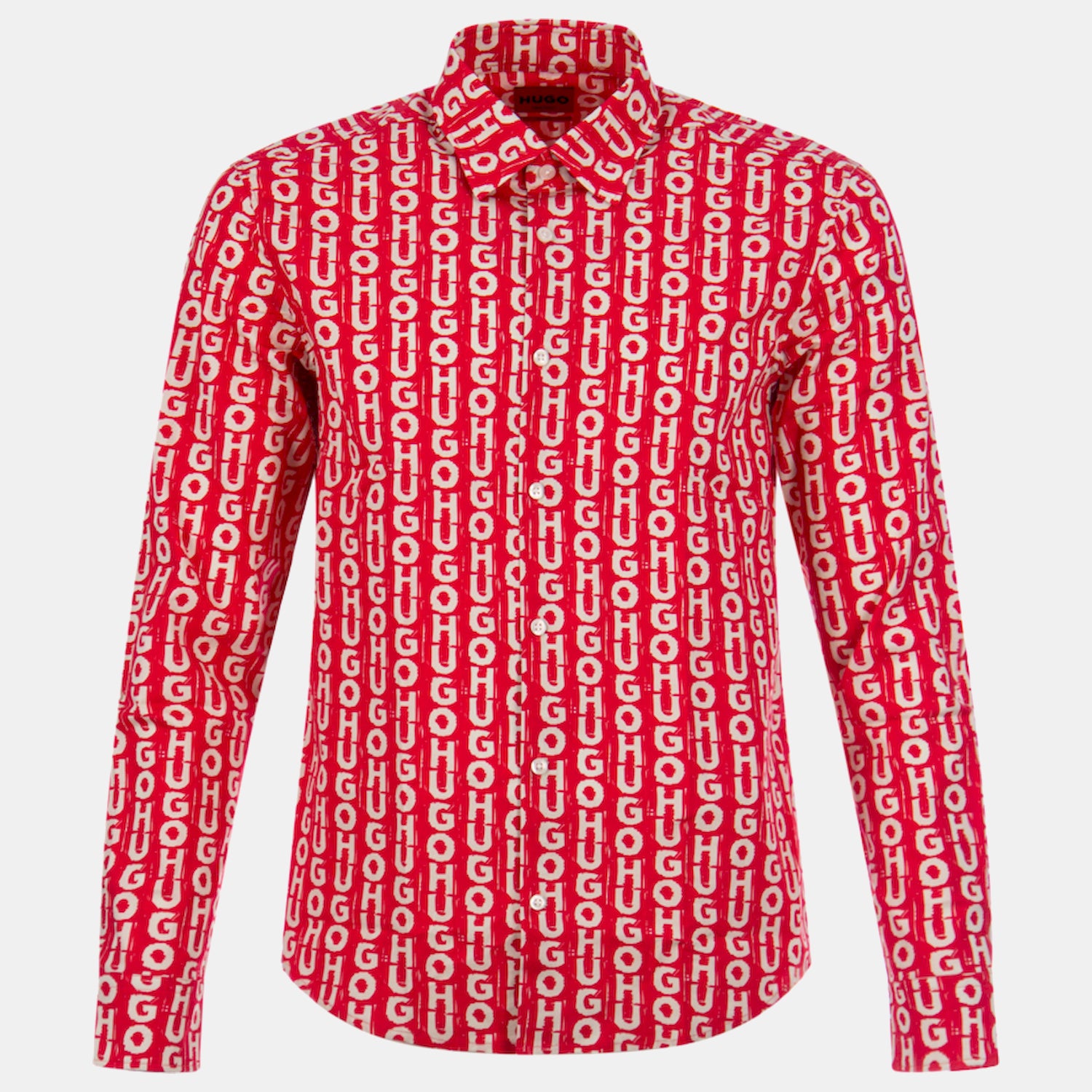 Hugo Camisa Shirt Ermo Red Multi Vermelho Multicolor_shot3