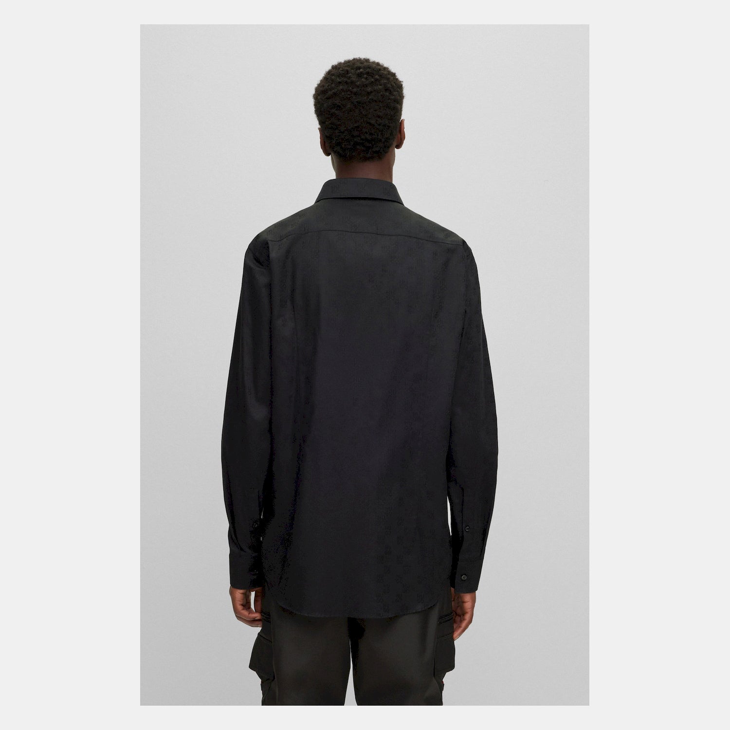 Hugo Camisa Shirt Kenno Black Preto_shot4