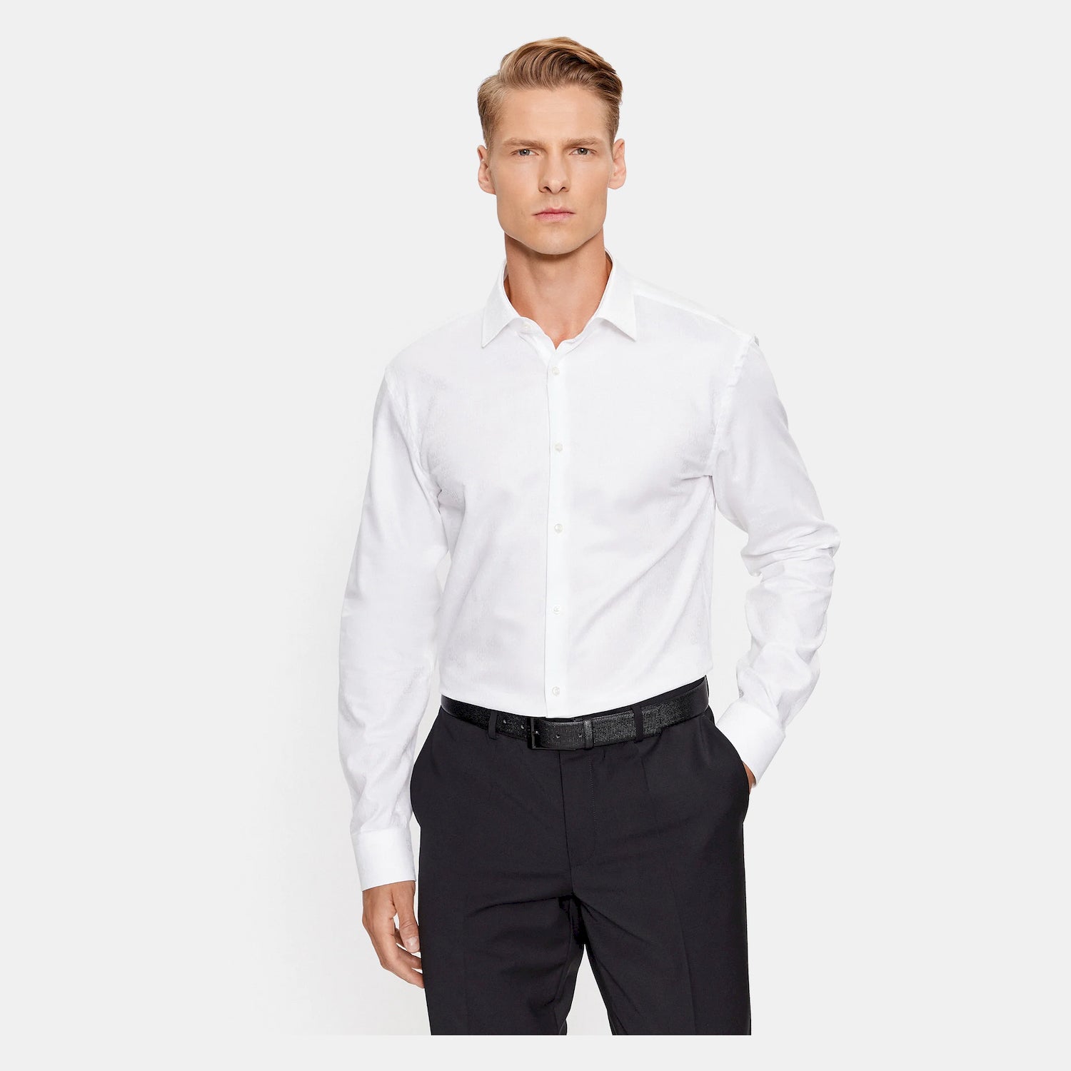 Hugo Camisa Shirt Kenno White Branco_shot4
