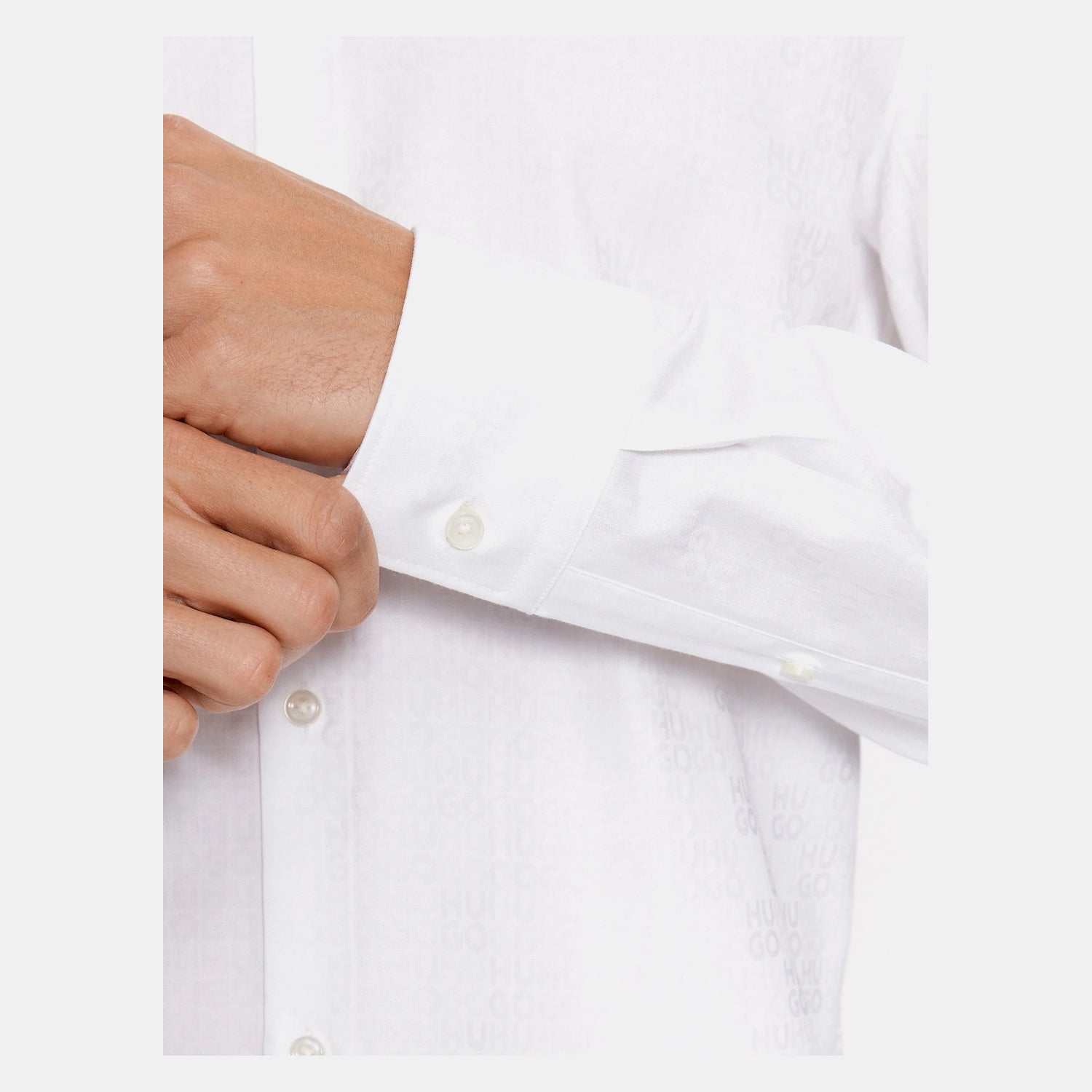 Hugo Camisa Shirt Kenno White Branco_shot5