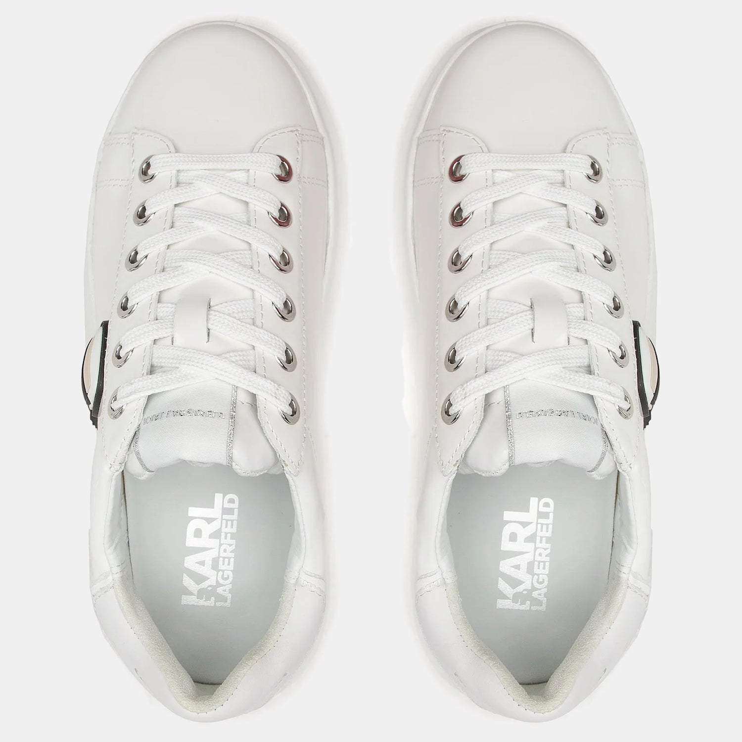 Karl Lagerfeld Sapatilhas Sneakers Shoes Kl62530u White Vern Branco Verniz_shot4