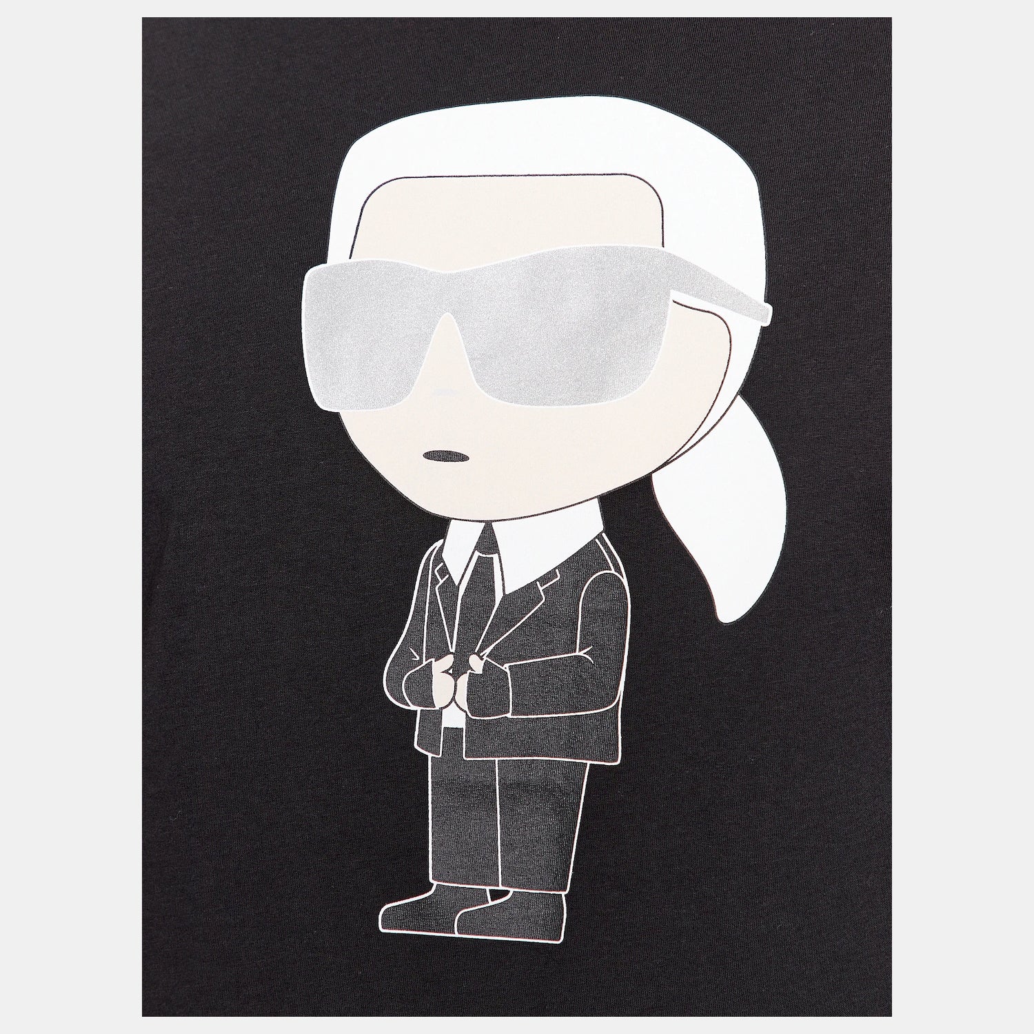 Karl Lagerfeld T Shirt Kl755071 Black Preto_shot2