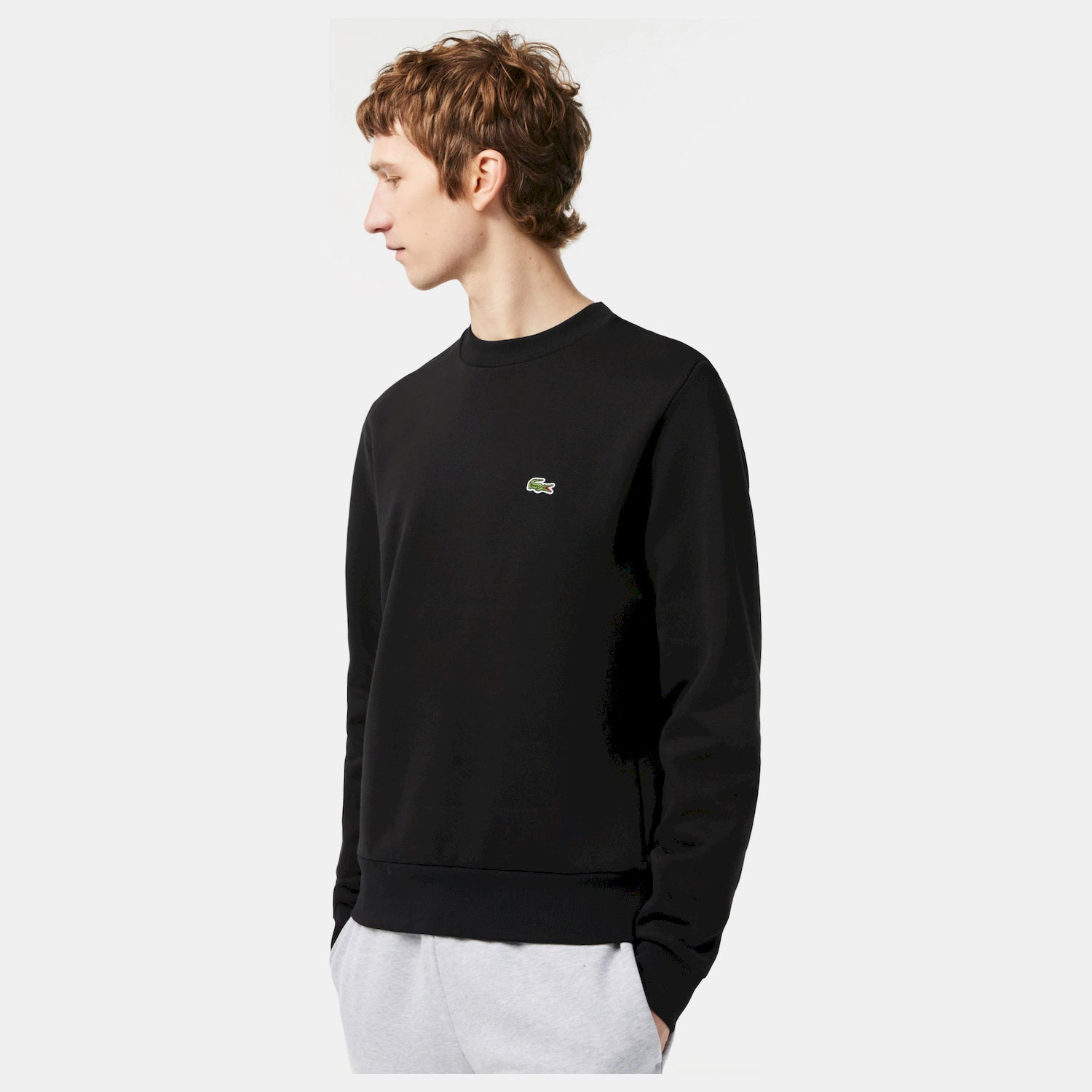 Lacoste Camisola Sweat Sh9608 Black Preto_shot1