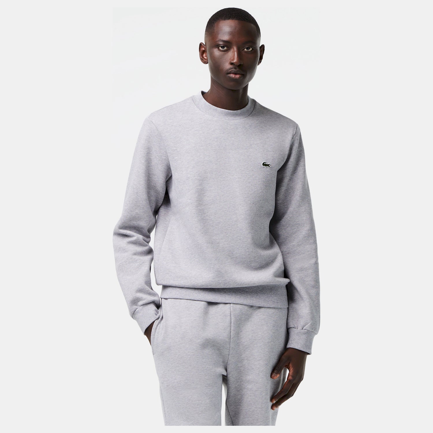 Lacoste Camisola Sweat Sh9608 Grey Cinza_shot1