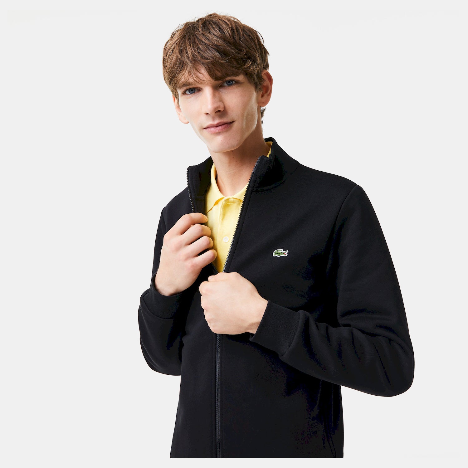 Lacoste Casaco Training Sweat Training Sh9622 Black Preto_shot2
