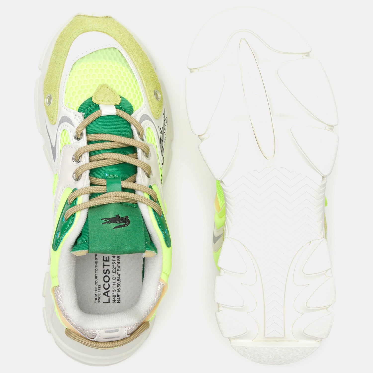 Lacoste Sapatilhas Sneakers Shoes L003 Yellow Whi Amarelo Branco_shot4