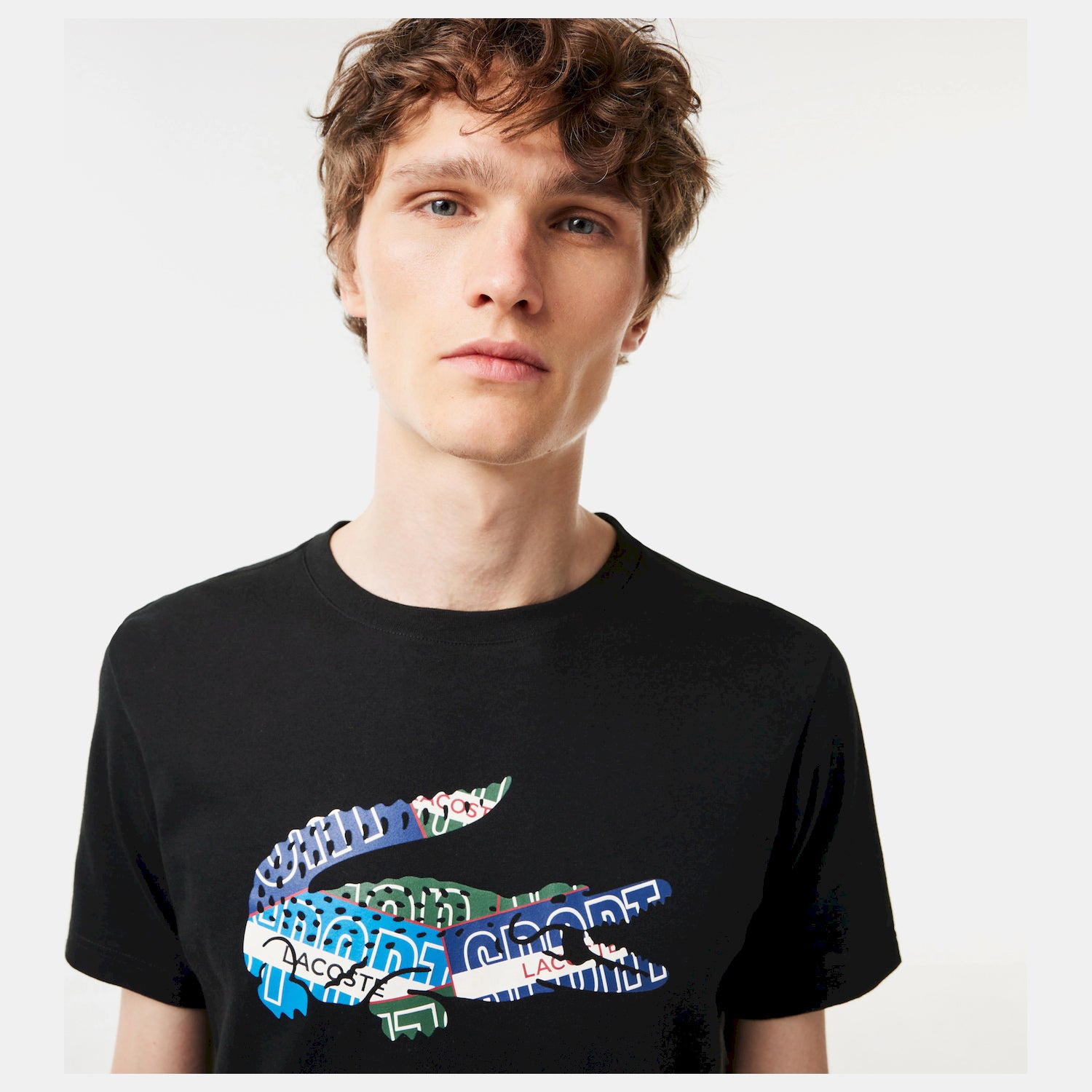 Lacoste T Shirt Th1801 Black Preto_shot2