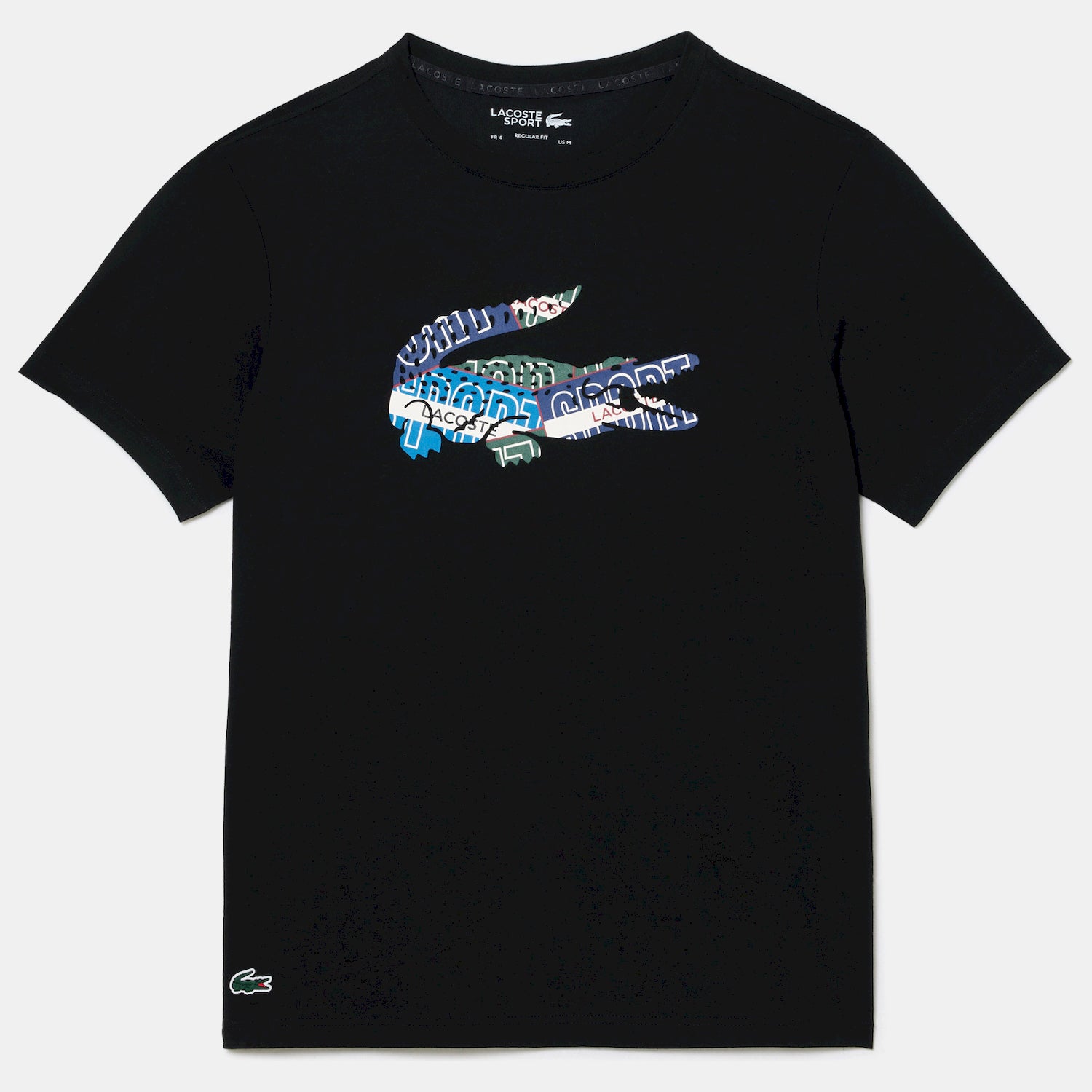 Lacoste T Shirt Th1801 Black Preto_shot4