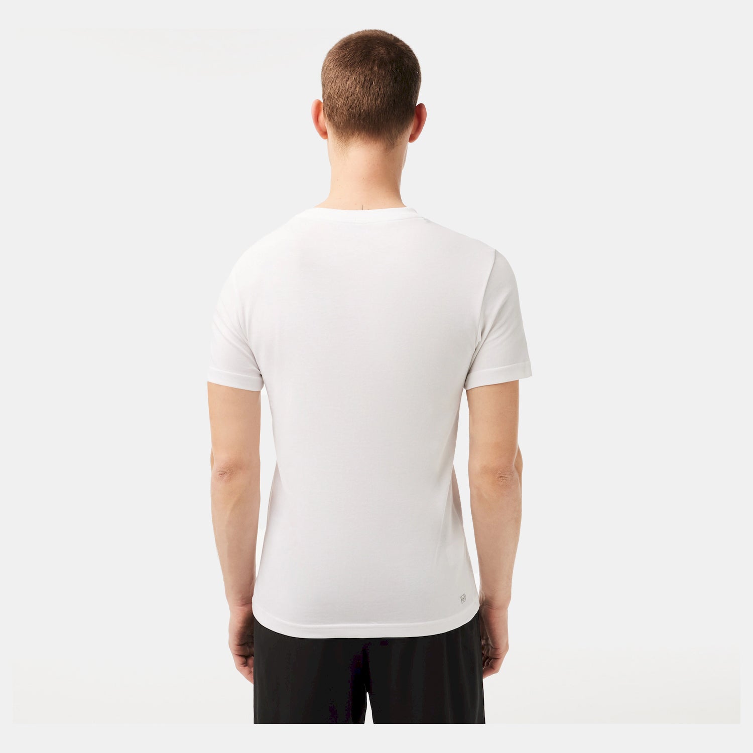 Lacoste T Shirt Th2042 Whi Green Branco Verde_shot3
