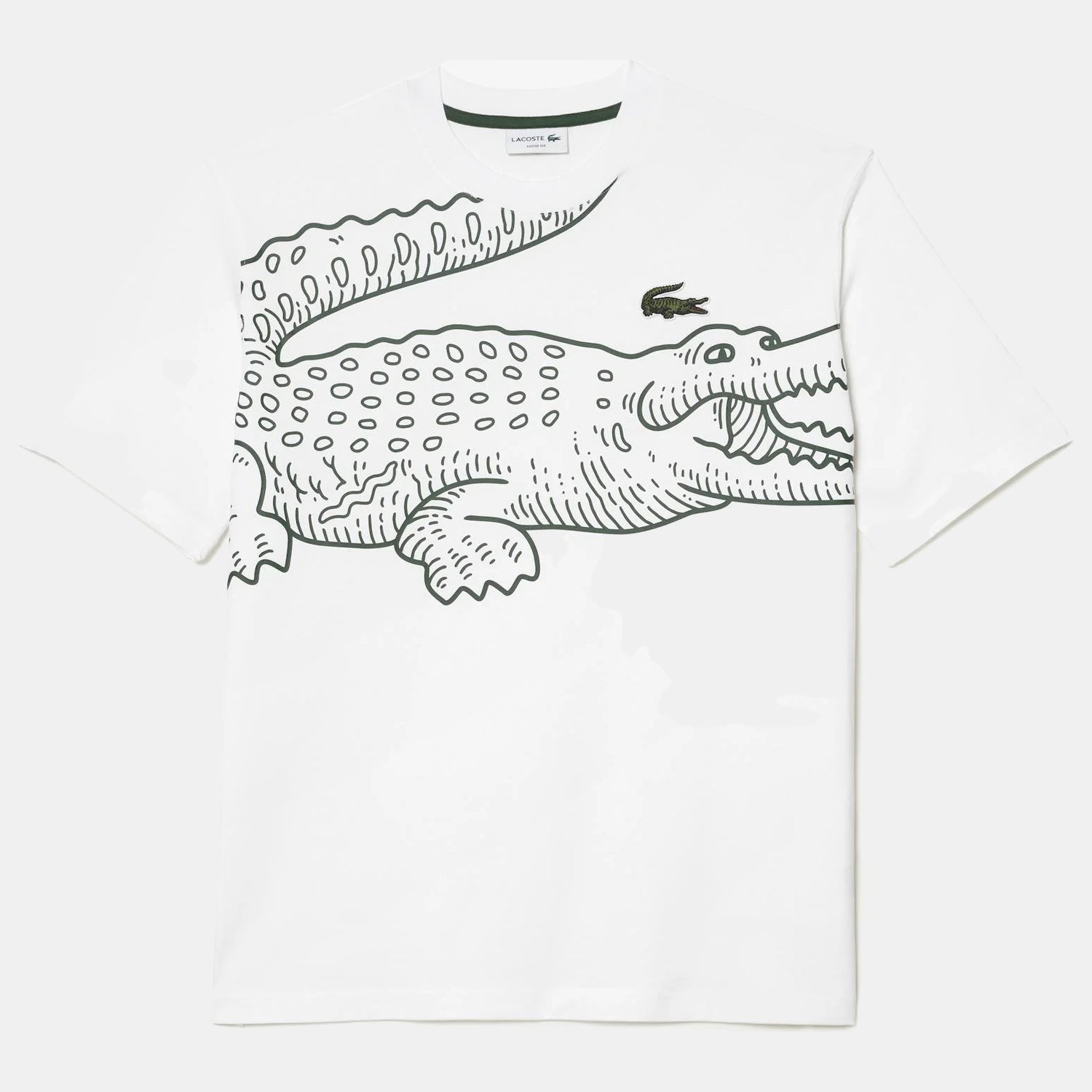 Lacoste T Shirt Th5511 White Branco_shot1