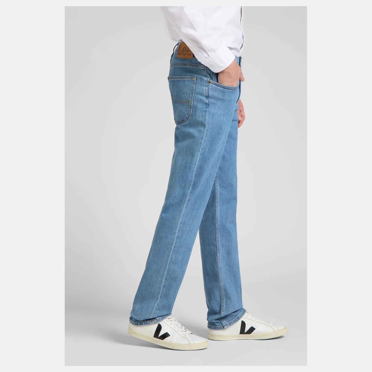 Lee Calcas Trousers El452px66 Med. Wash Medium Wash_shot1