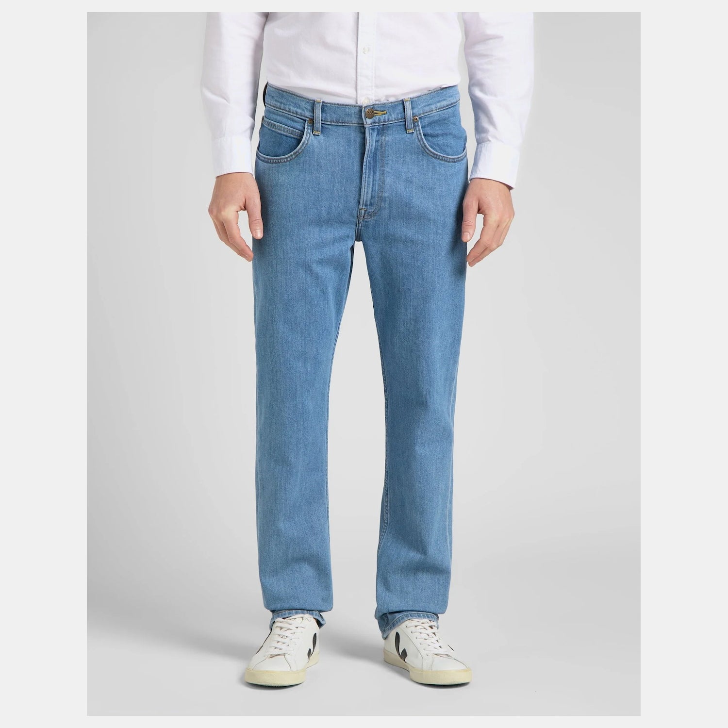 Lee Calcas Trousers El452px66 Med. Wash Medium Wash_shot2