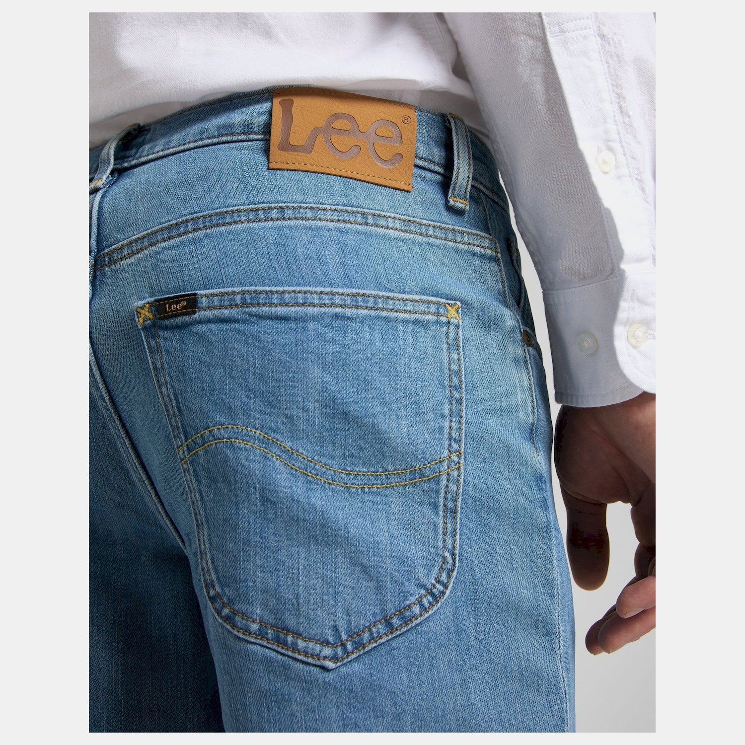 Lee Calcas Trousers El452px66 Med. Wash Medium Wash_shot3