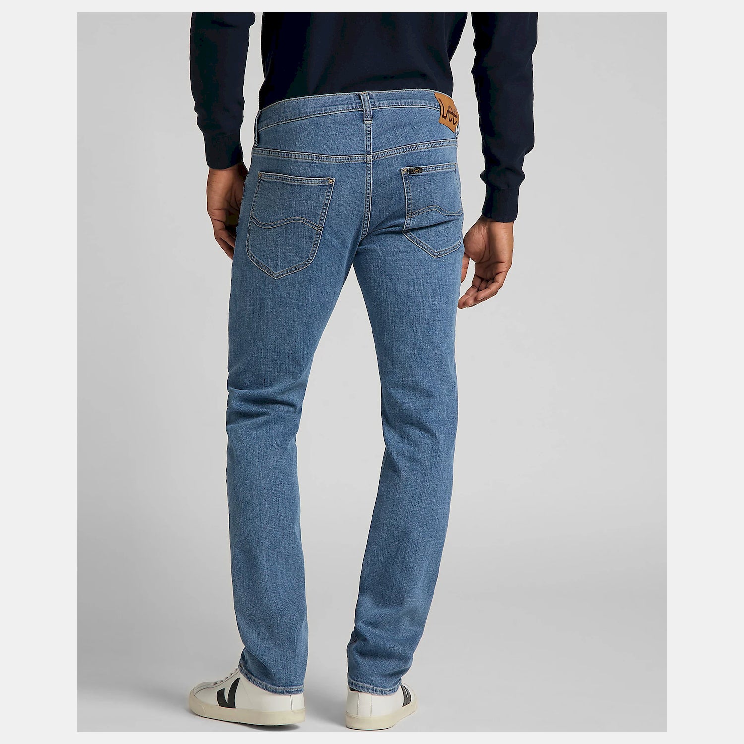 Lee Calcas Trousers El707nlwl Med. Wash Medium Wash_shot2