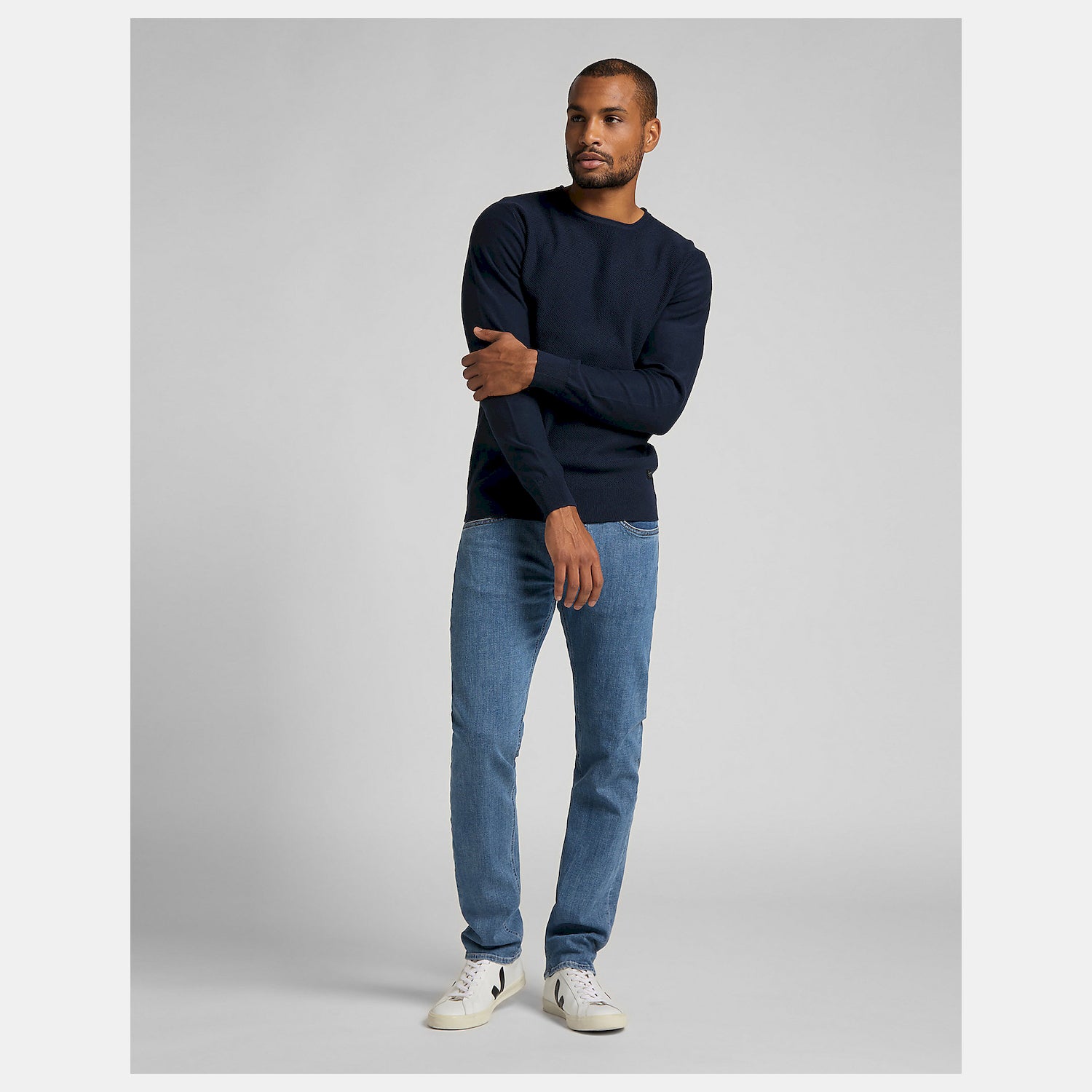 Lee Calcas Trousers El707nlwl Med. Wash Medium Wash_shot3