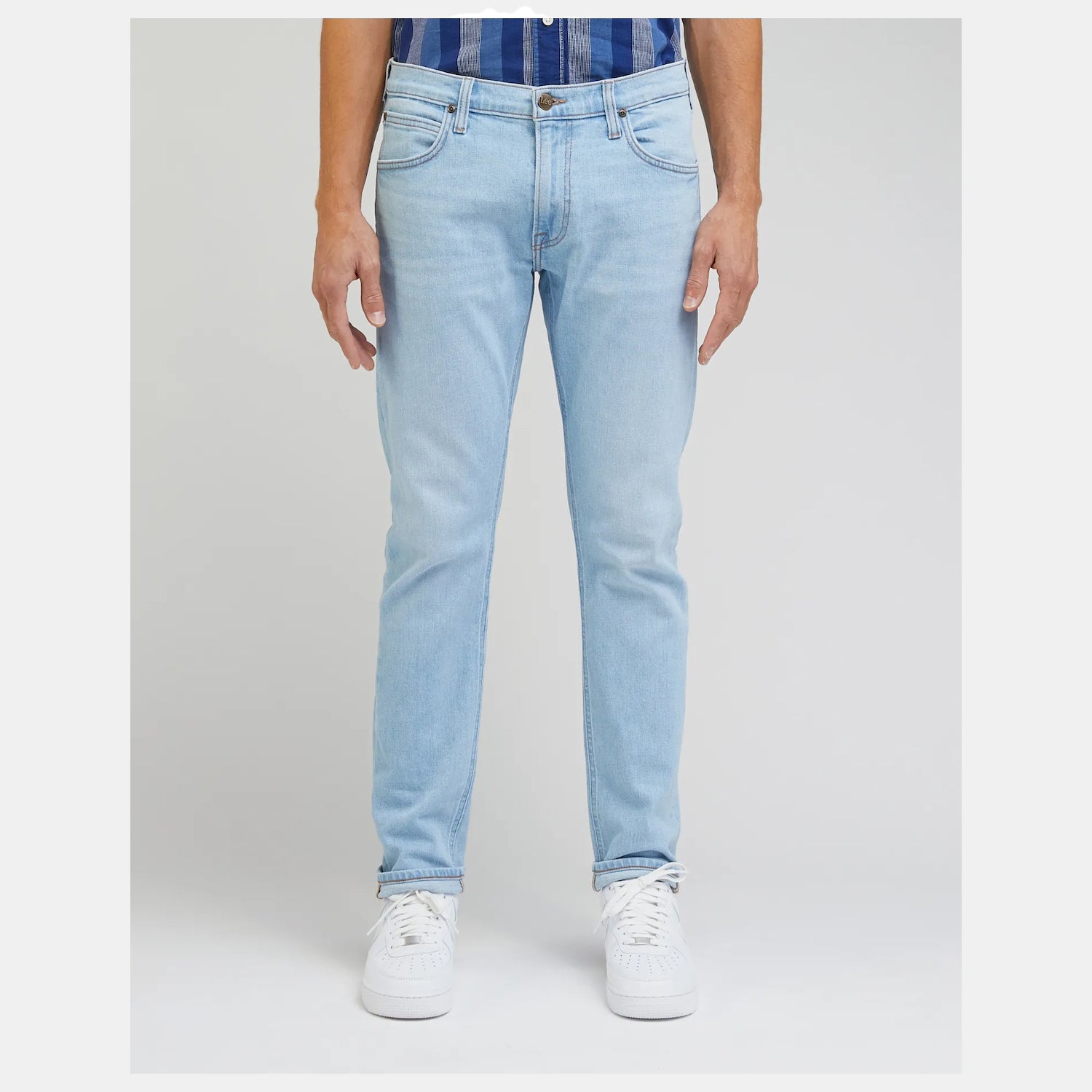 Lee Calcas Trousers El719icc Light Wash Light Wash_shot1