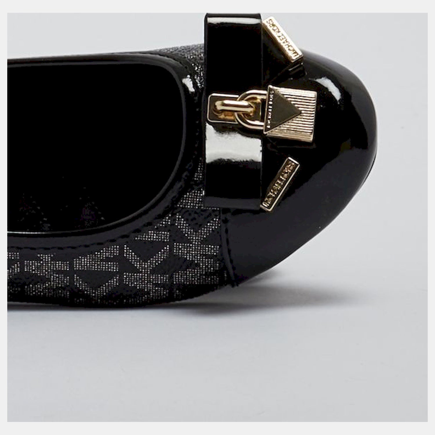 Michael Kors Sabrinas Ballet Flats Kenya Lock Black.logo Preto_shot3