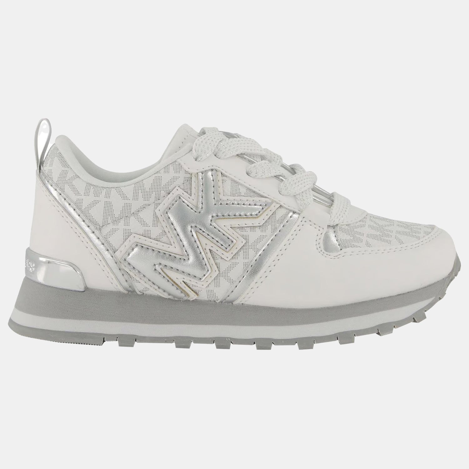 Michael Kors Sapatilhas Sneakers Shoes Billie Dash Whi Silver Branco Prateado_shot2