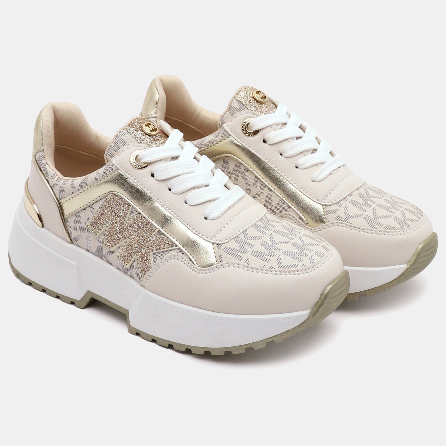 Michael Kors Sapatilhas Sneakers Shoes Cosmo Maddy Vanila Gol Vanilla Ouro_shot4