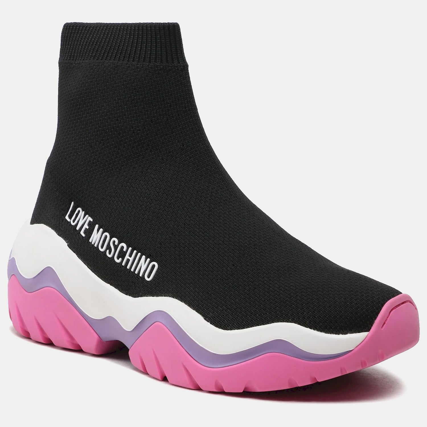 Moschino Botas Boots Ja15574 Black Pink Preto Rosa_shot5