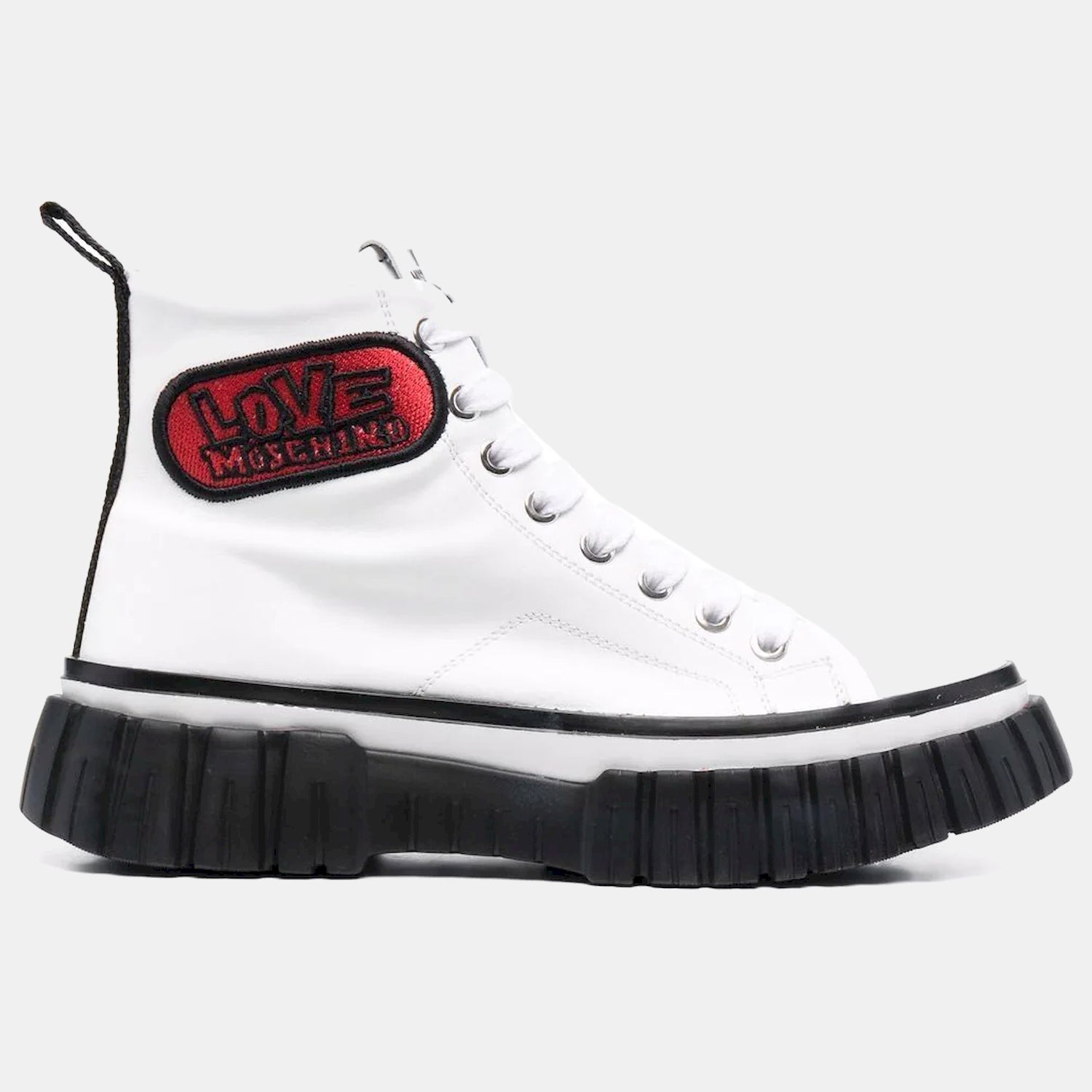 Moschino Botas Boots Ja15635g1f Whi Black Branco Preto_shot2