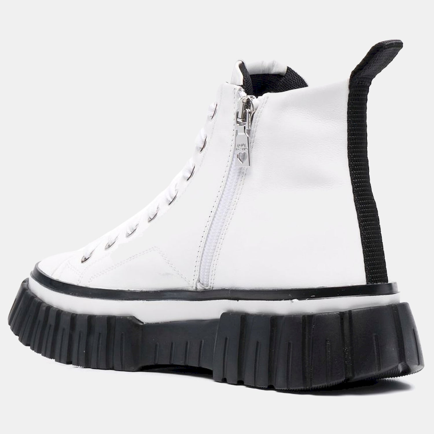 Moschino Botas Boots Ja15635g1f Whi Black Branco Preto_shot4
