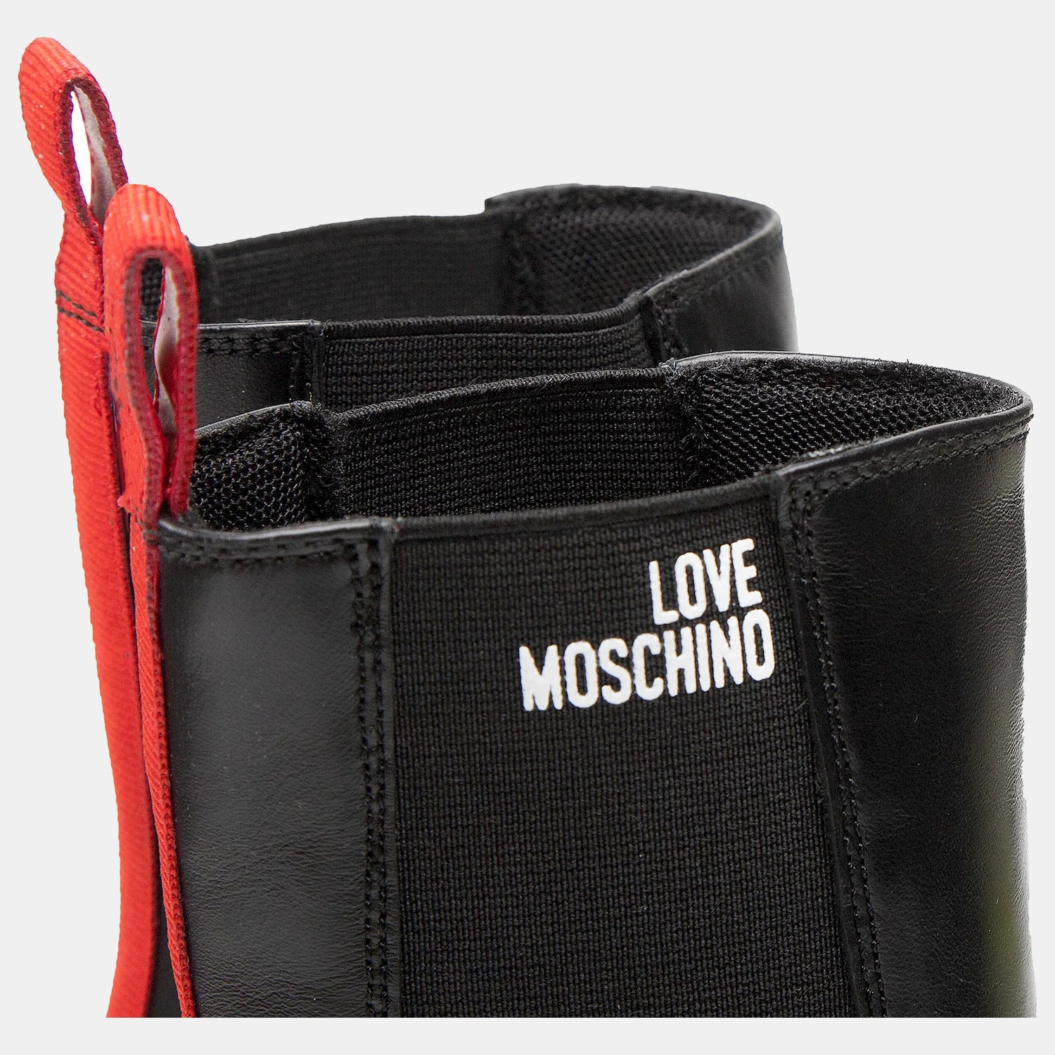 Moschino Botas Boots Ja15665 Black Red Preto Vermelho_shot4