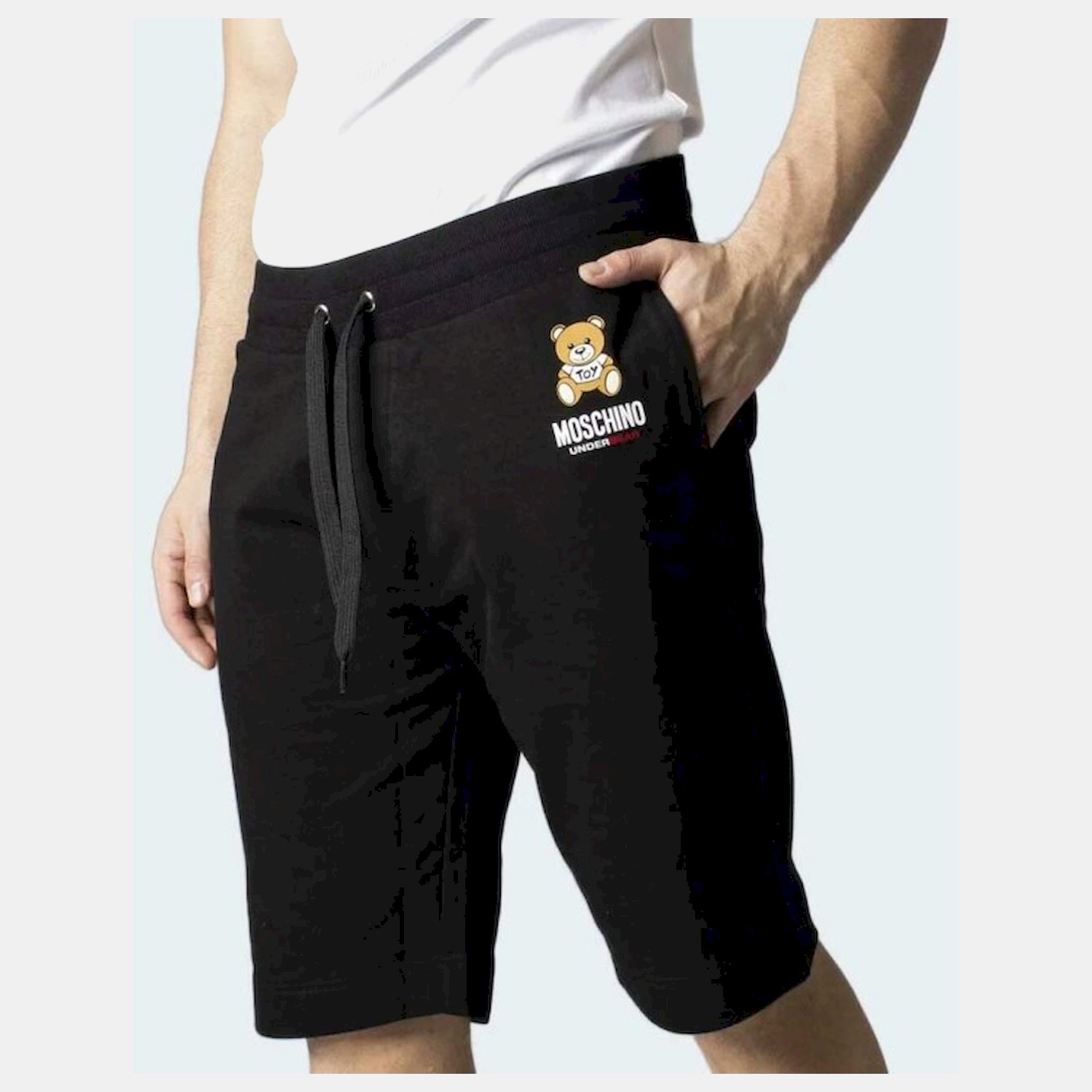 Moschino Calcao Shorts A6887 4409 Black Preto_shot2