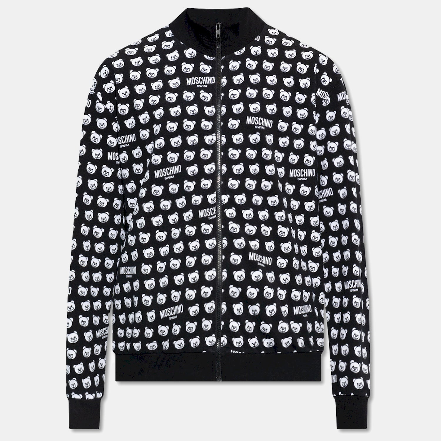 Moschino Casaco Training Sweat Training A1705 9421 Blk Multi Preto Multicolor_shot1