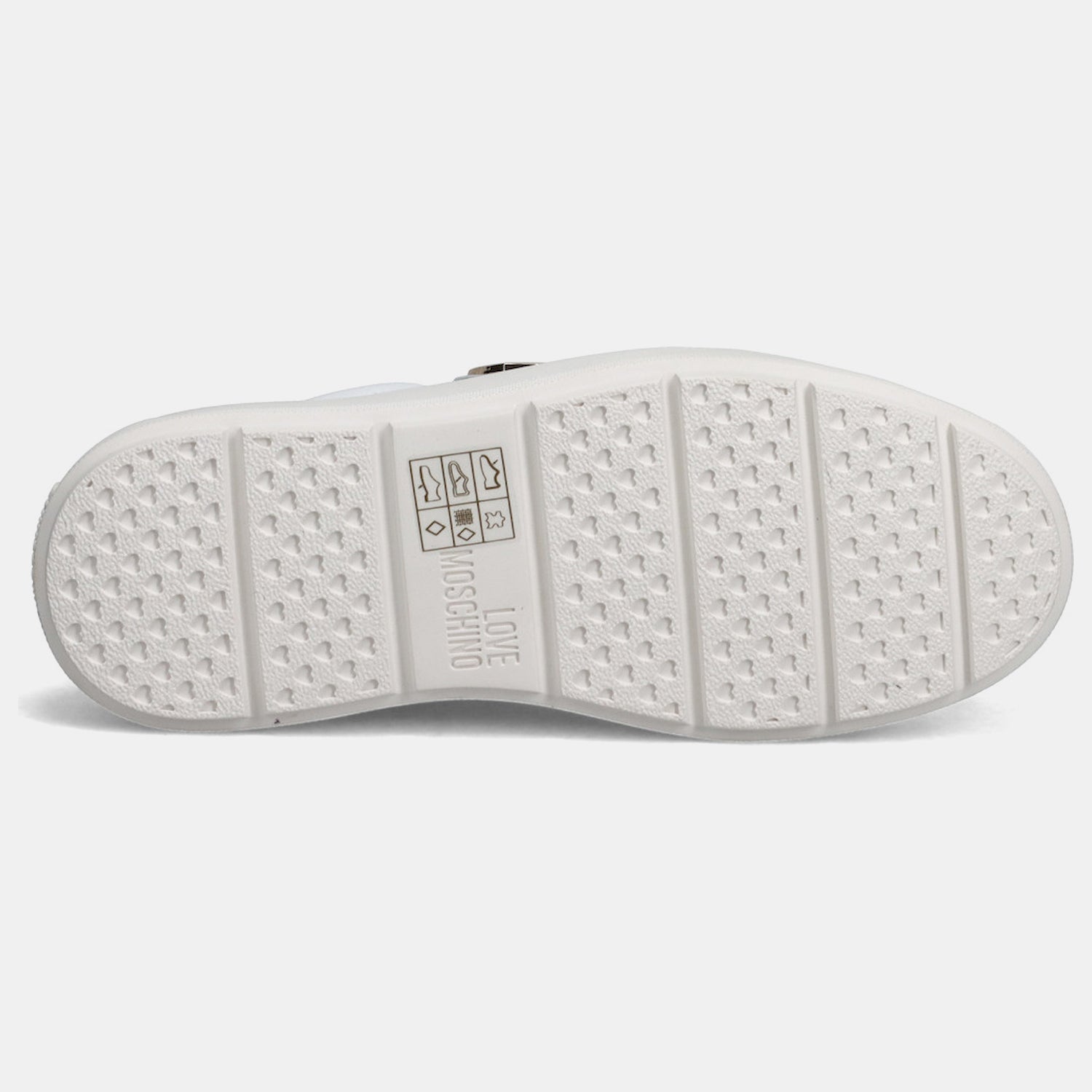 Moschino Sapatilhas Sneakers Shoes Ja15384 Whi Gold Branco Dourado_shot3