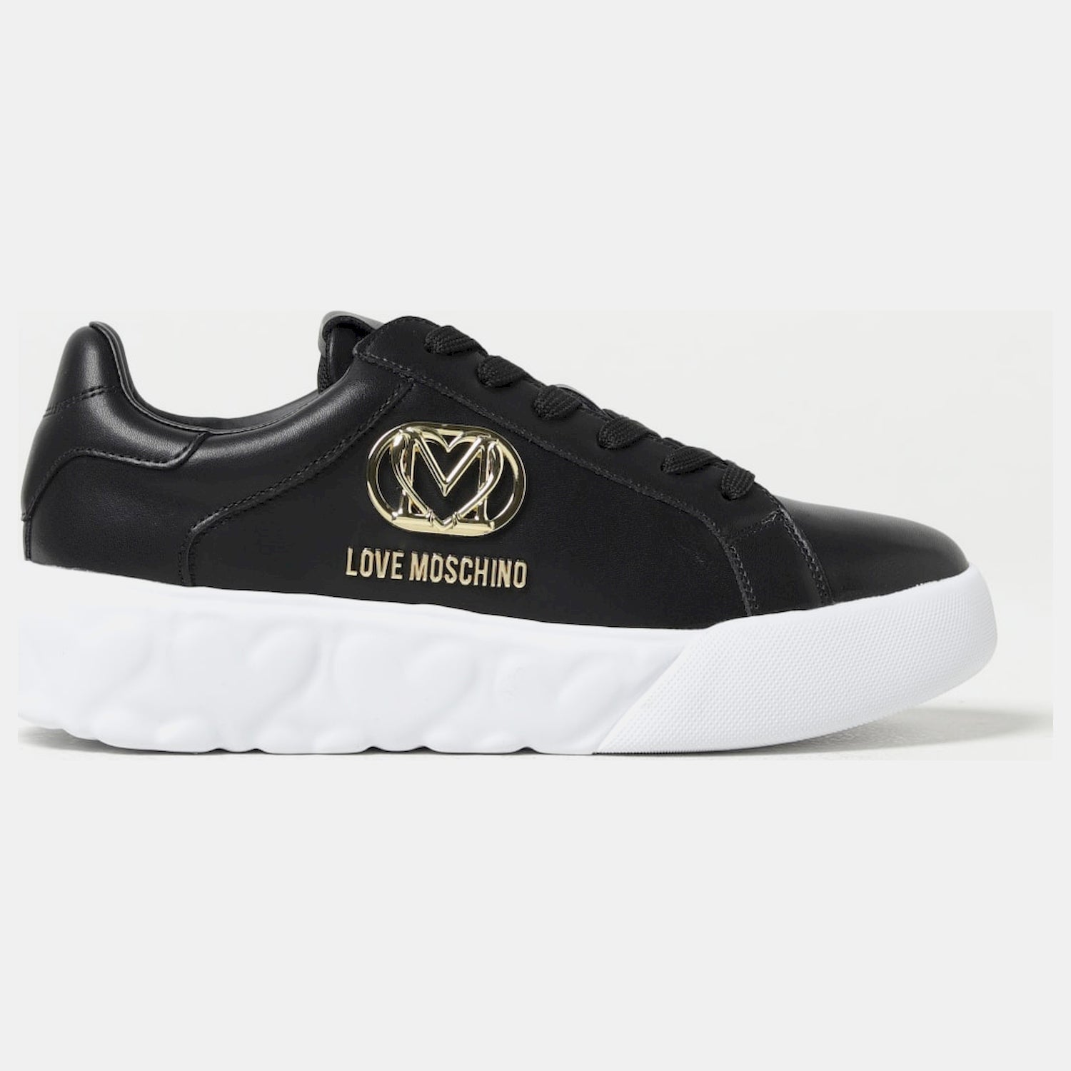 Moschino Sapatilhas Sneakers Shoes Ja15914 Blk Gold Preto Ouro_shot1