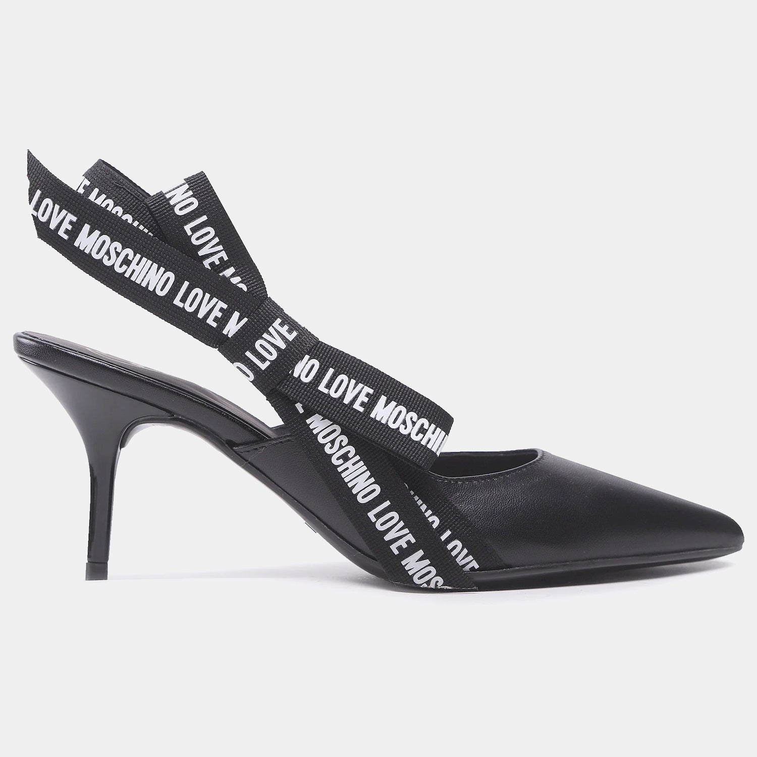 Moschino Sapatos Shoes Ja10027 Black Preto_shot1