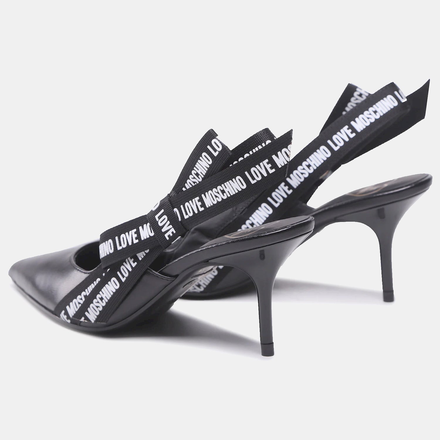 Moschino Sapatos Shoes Ja10027 Black Preto_shot2