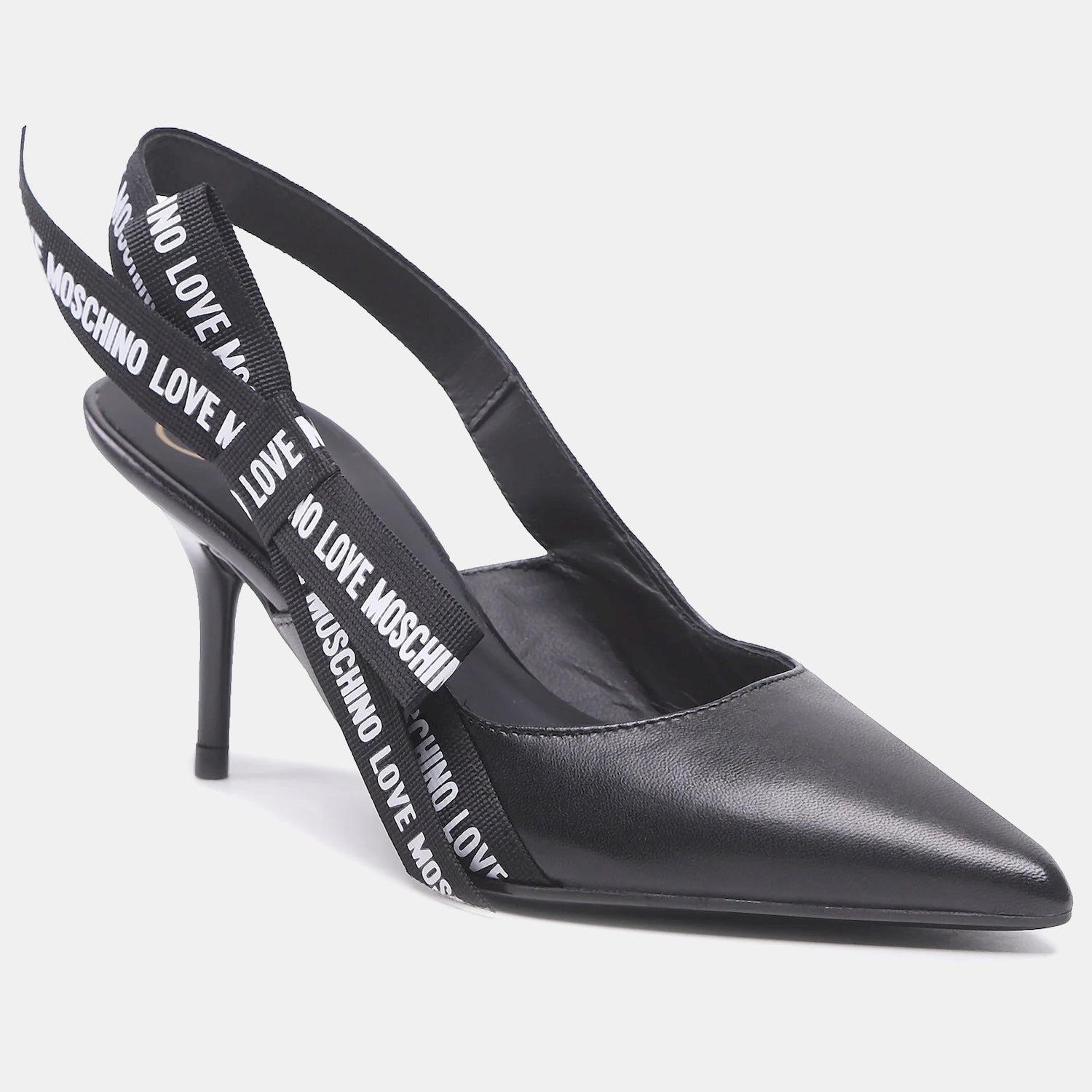 Moschino Sapatos Shoes Ja10027 Black Preto_shot5