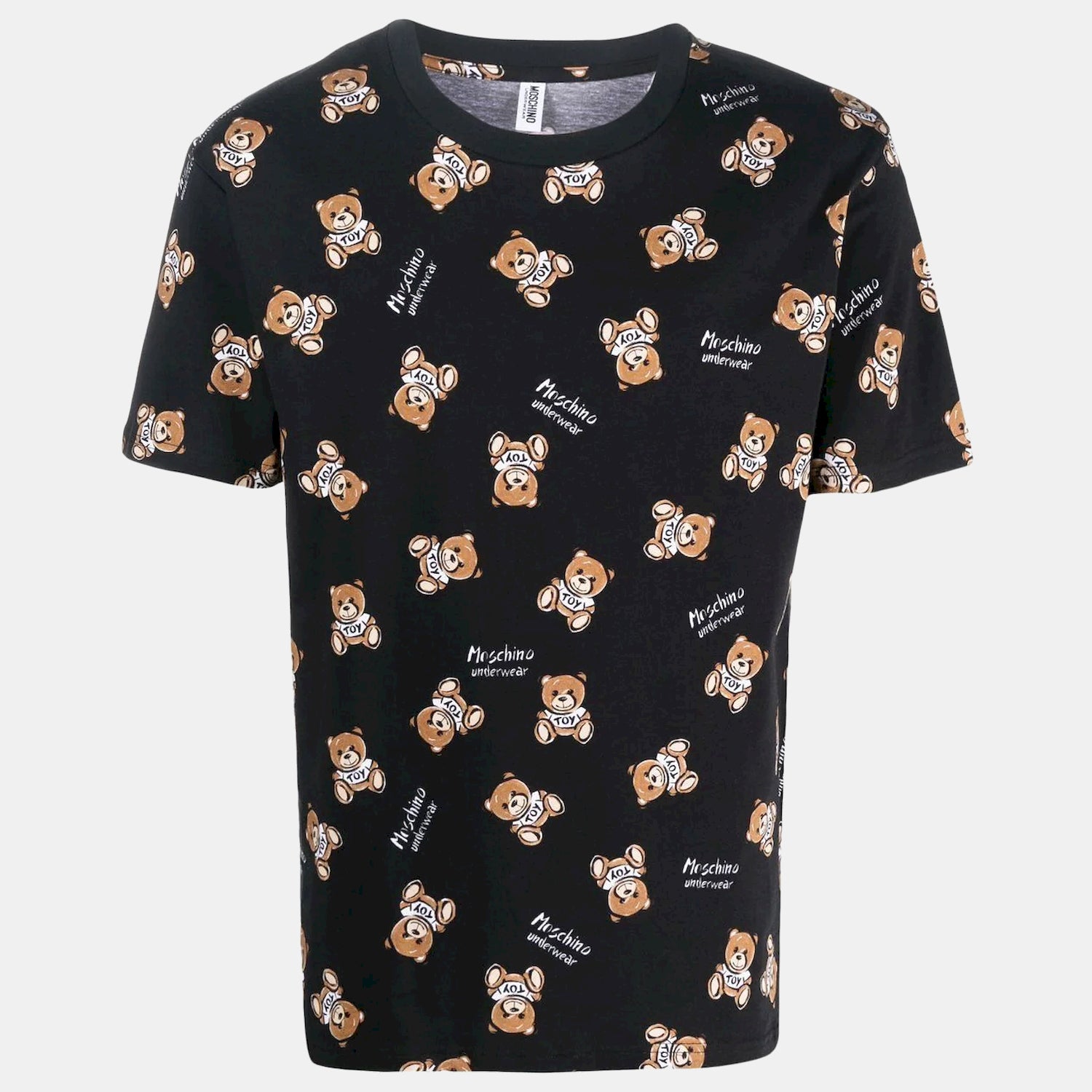 Moschino T Shirt A0702 4417 Blk Multi Preto Multicolor_shot4
