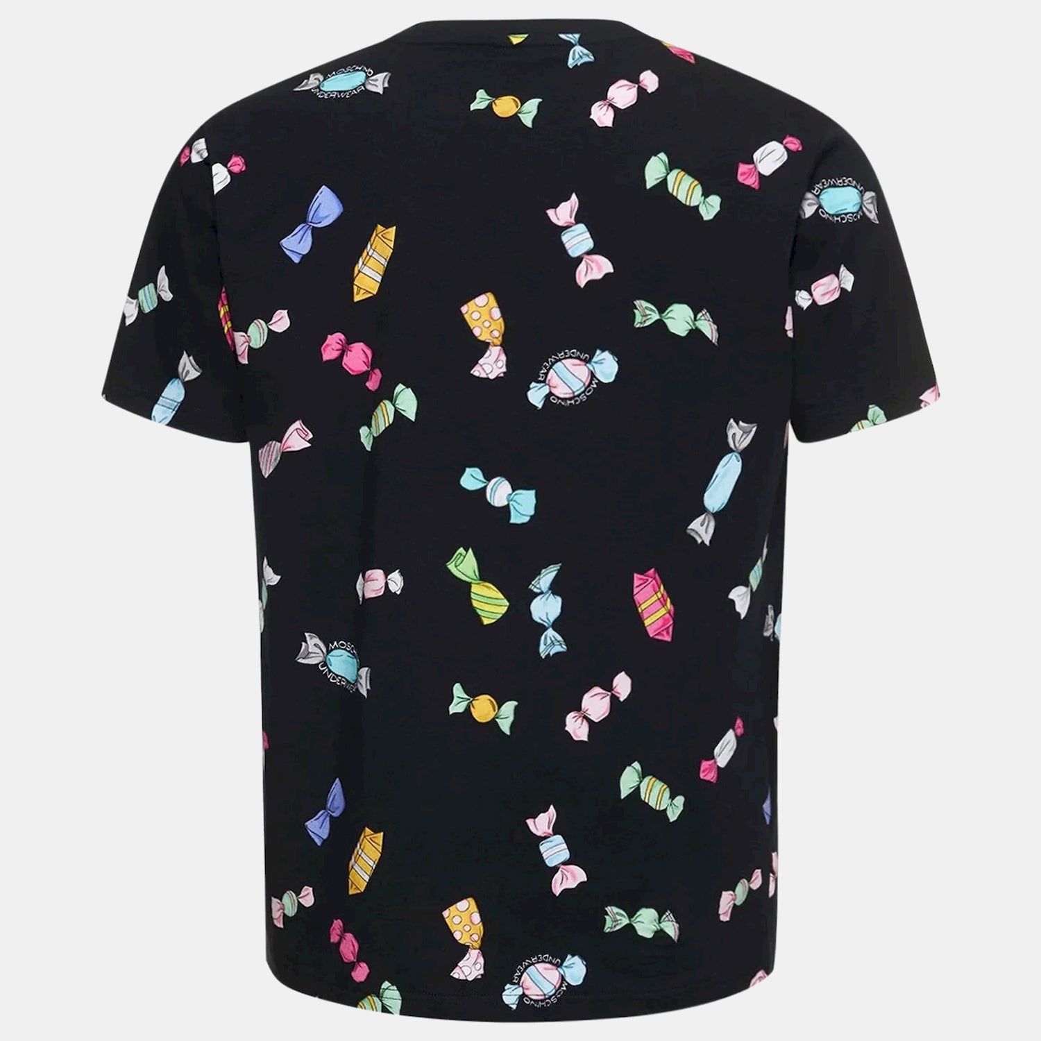 Moschino T Shirt A0704 4412 Blk Multi Preto Multicolor_shot1