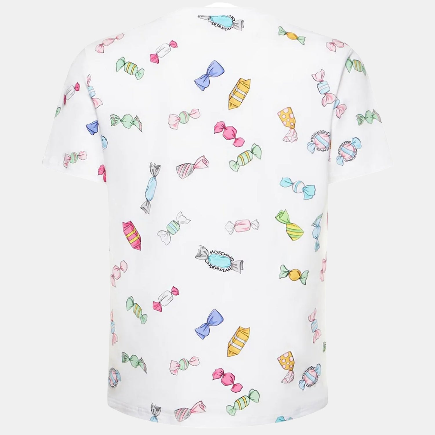 Moschino T Shirt A0704 4412 White Mult Branco Multi_shot2