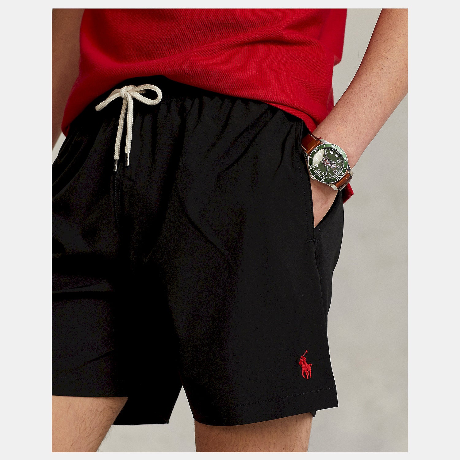Ralph Lauren Calcao De Banho Swim Shorts 710907255 Black Preto_shot3