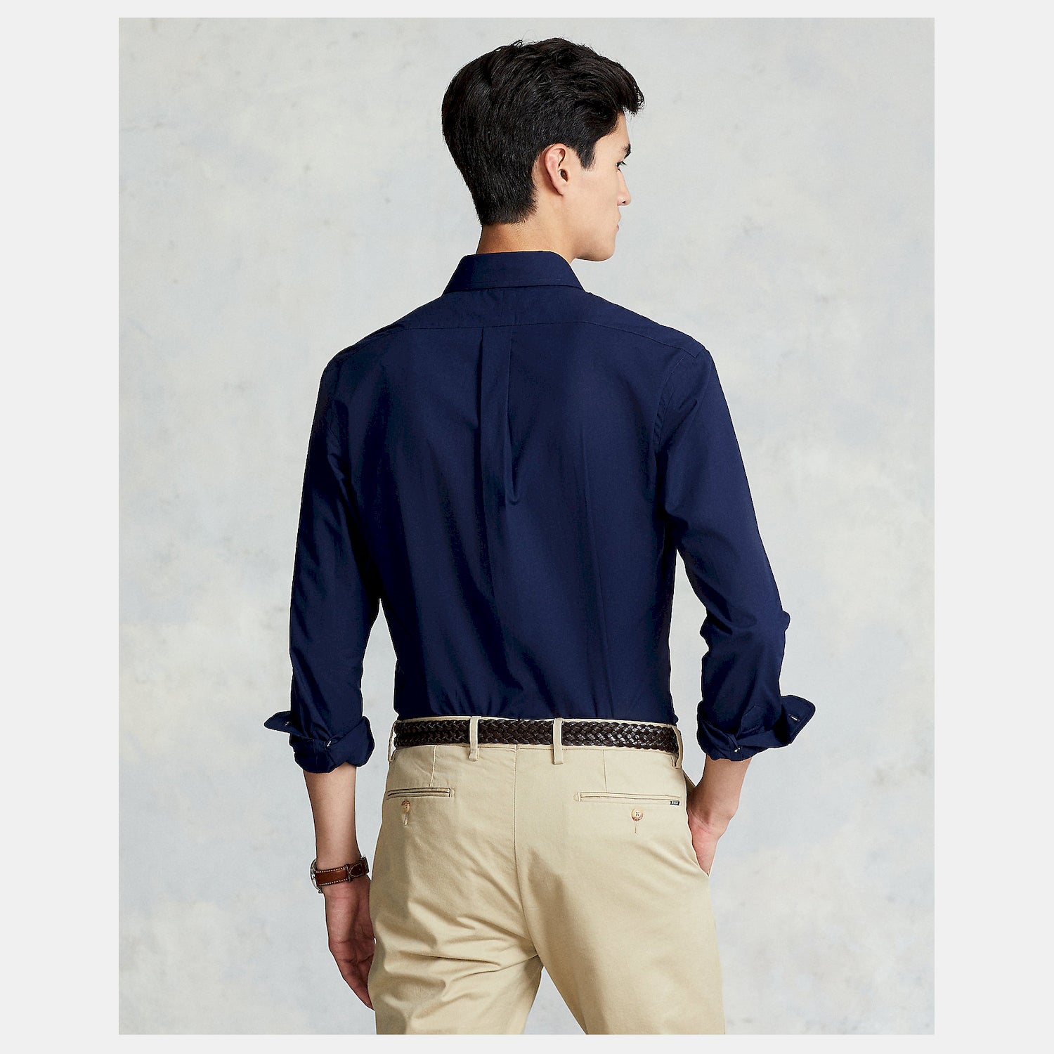 Ralph Lauren Camisa Shirt 710832480 Navy Navy_shot4