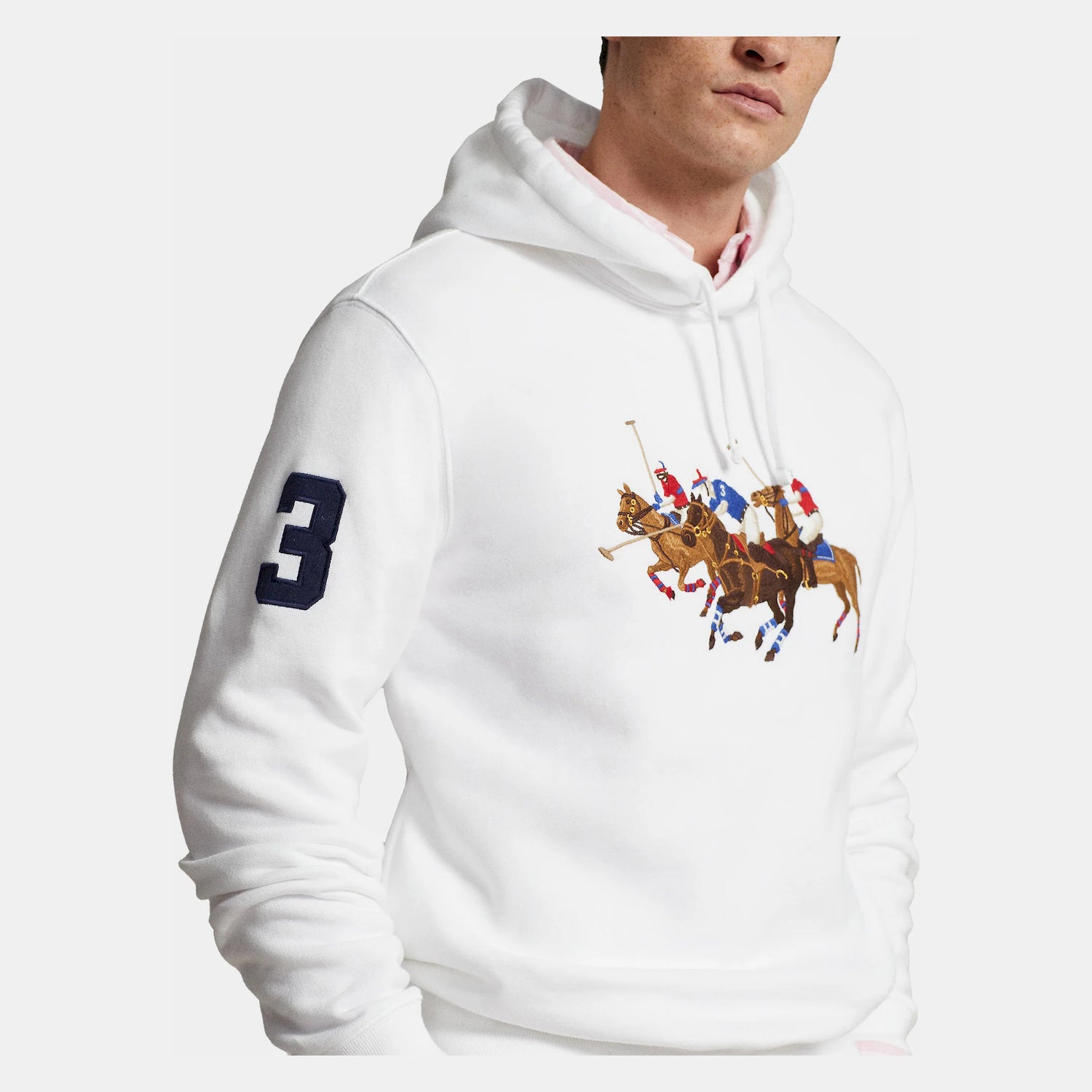 Ralph Lauren Camisola Hoodie 710935536 White Branco_shot1