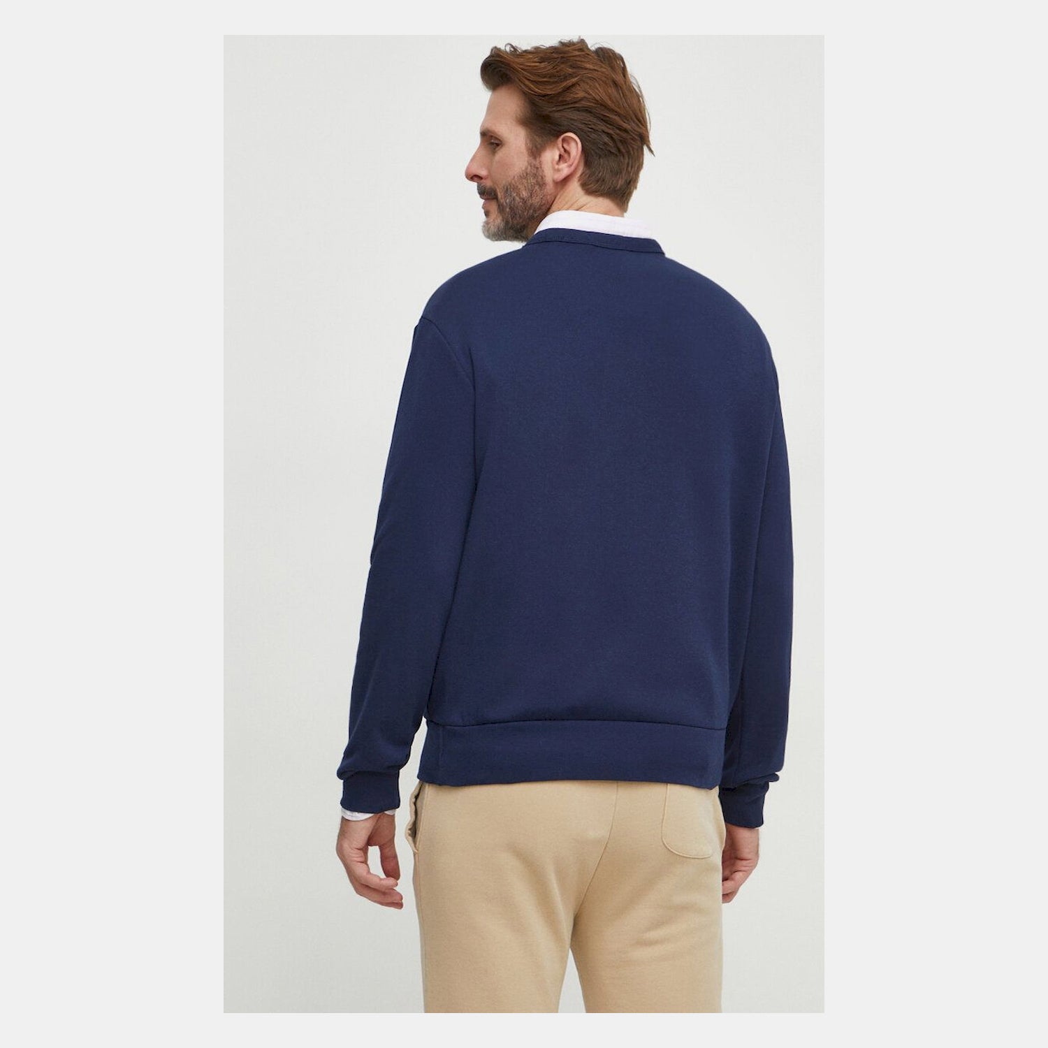 Ralph Lauren Camisola Sweat 710934715 Navy White Navy Branco_shot2